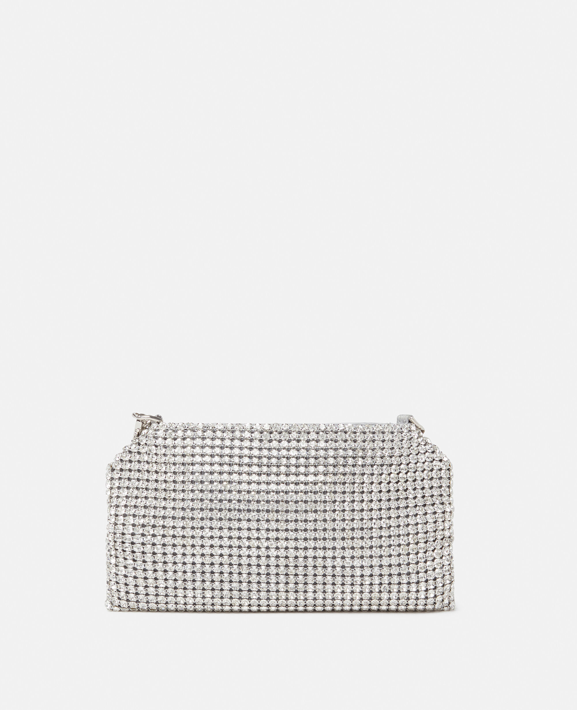 Women Black Falabella Crystal Mesh Mini Tote Bag | Stella