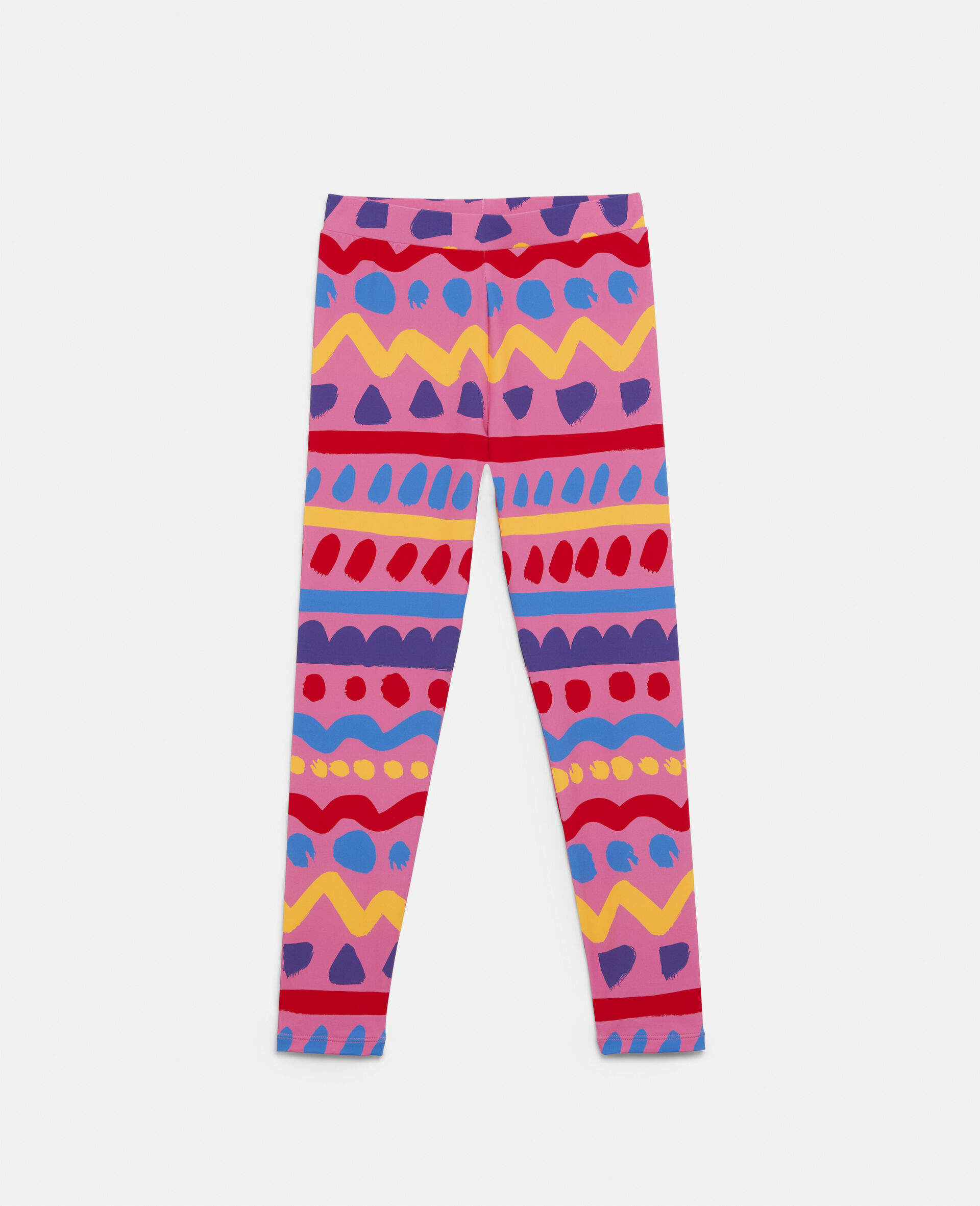 Striped Jersey Leggings-Multicoloured-large image number 0