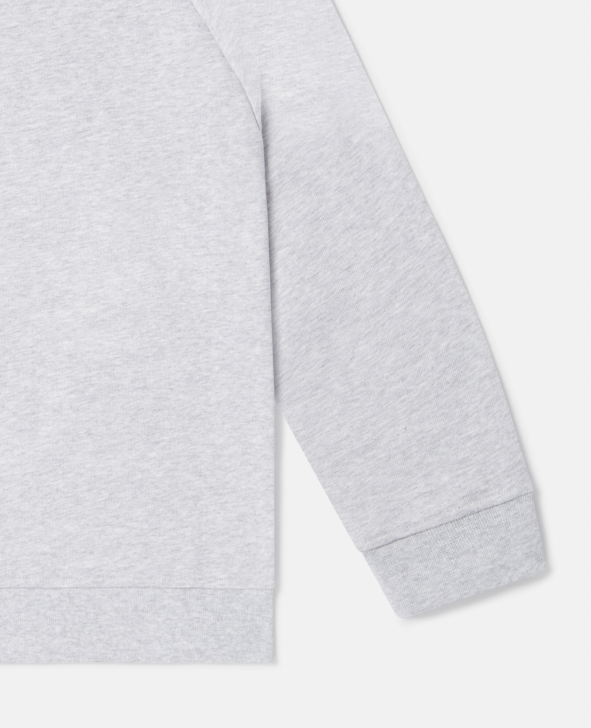 'S' パッチワーク エンブロイダリー スウェットシャツ-グレー-large image number 3