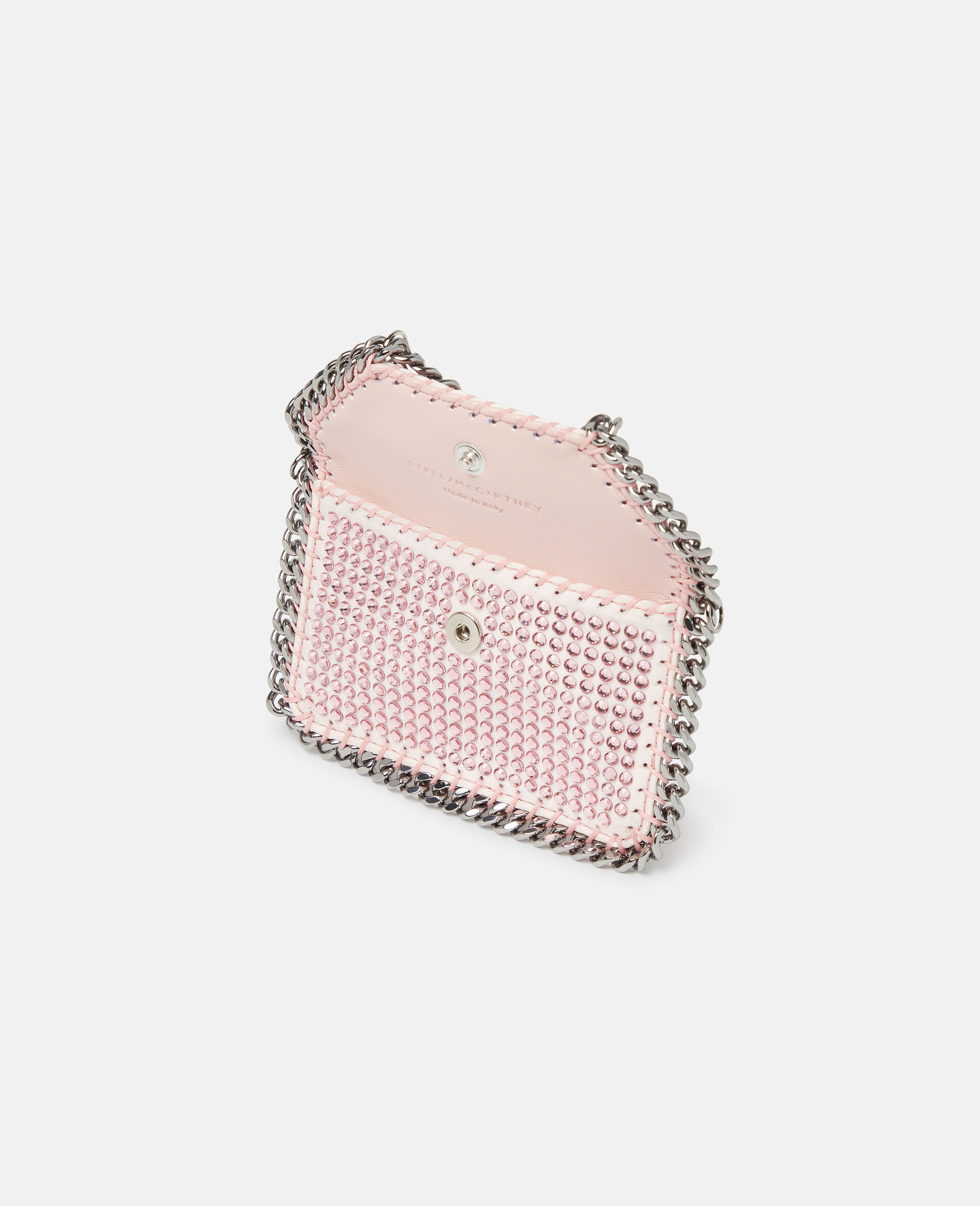 Falabella Crystal Cardholder on Chain-Black-large image number 2