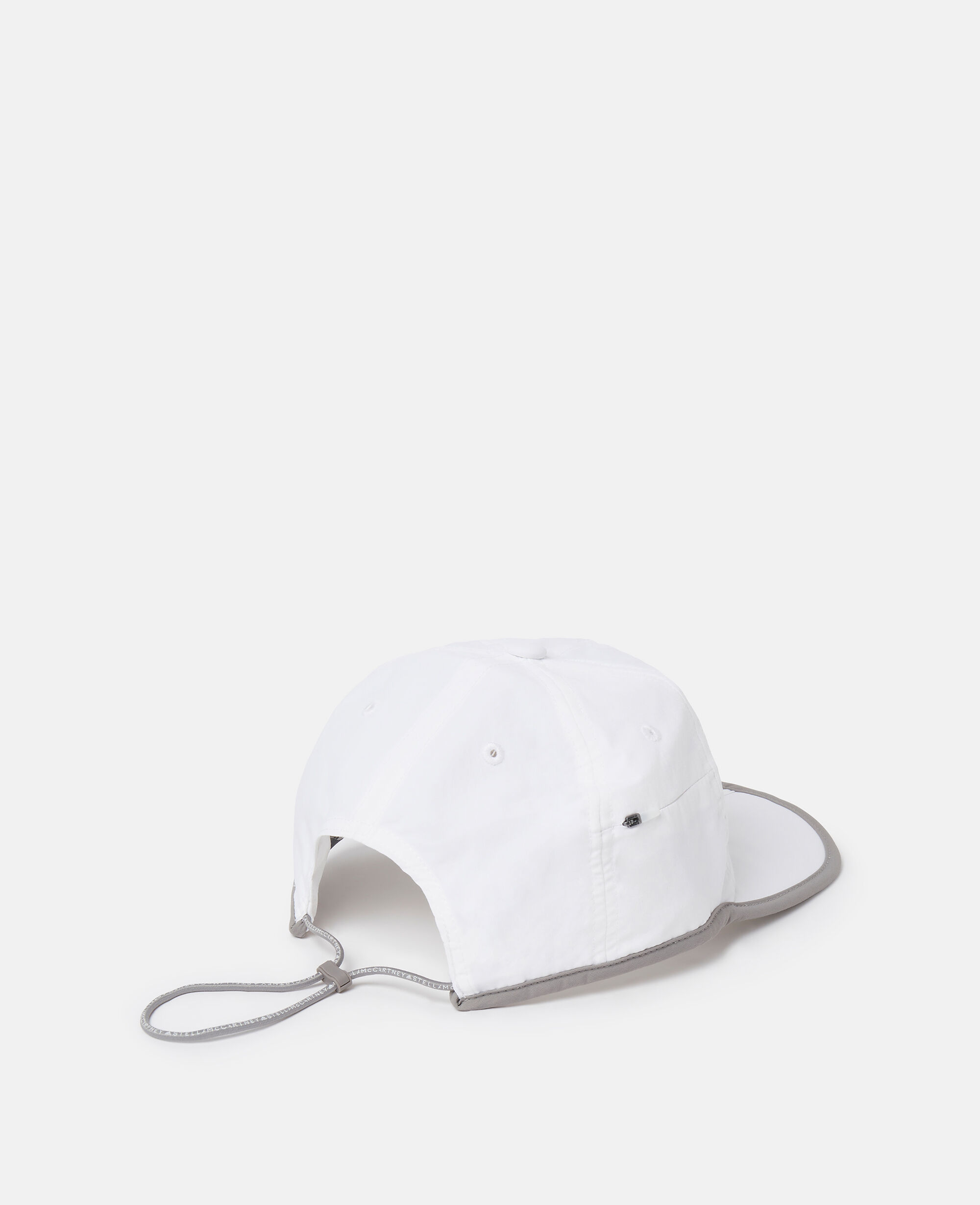 [関税送料込み] Stella McCartney ラン ベースボールキャップ Women ホワイト/ダブグレー ラン ベースボールキャップ | Stella