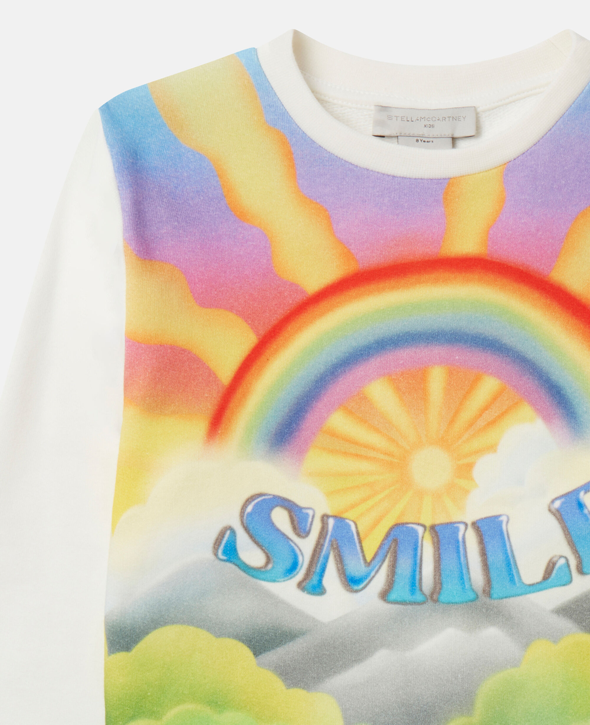Women Ivory Smile Print Sweatshirt Stella McCartney SI