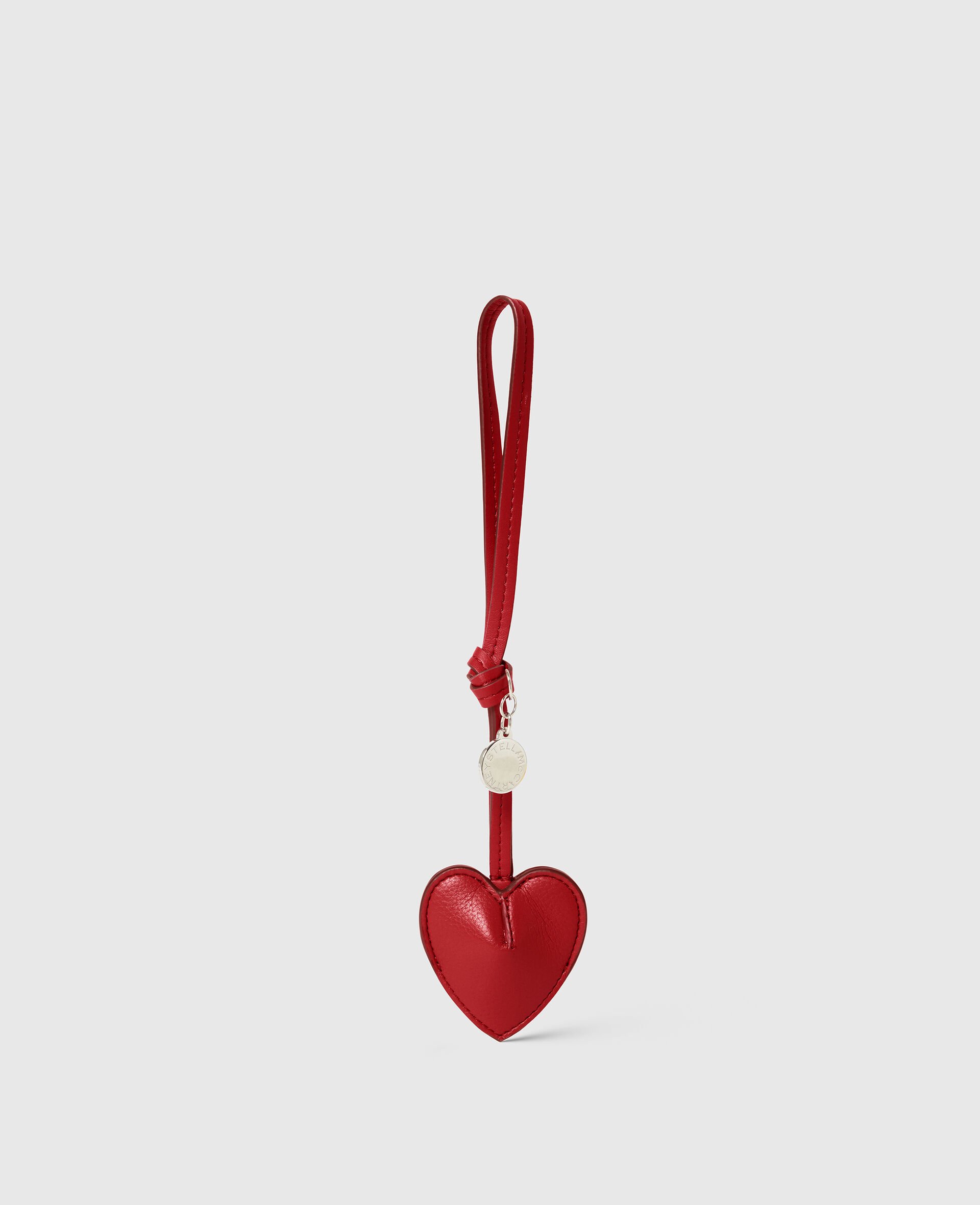 Heart Charm Keyring-Red-medium