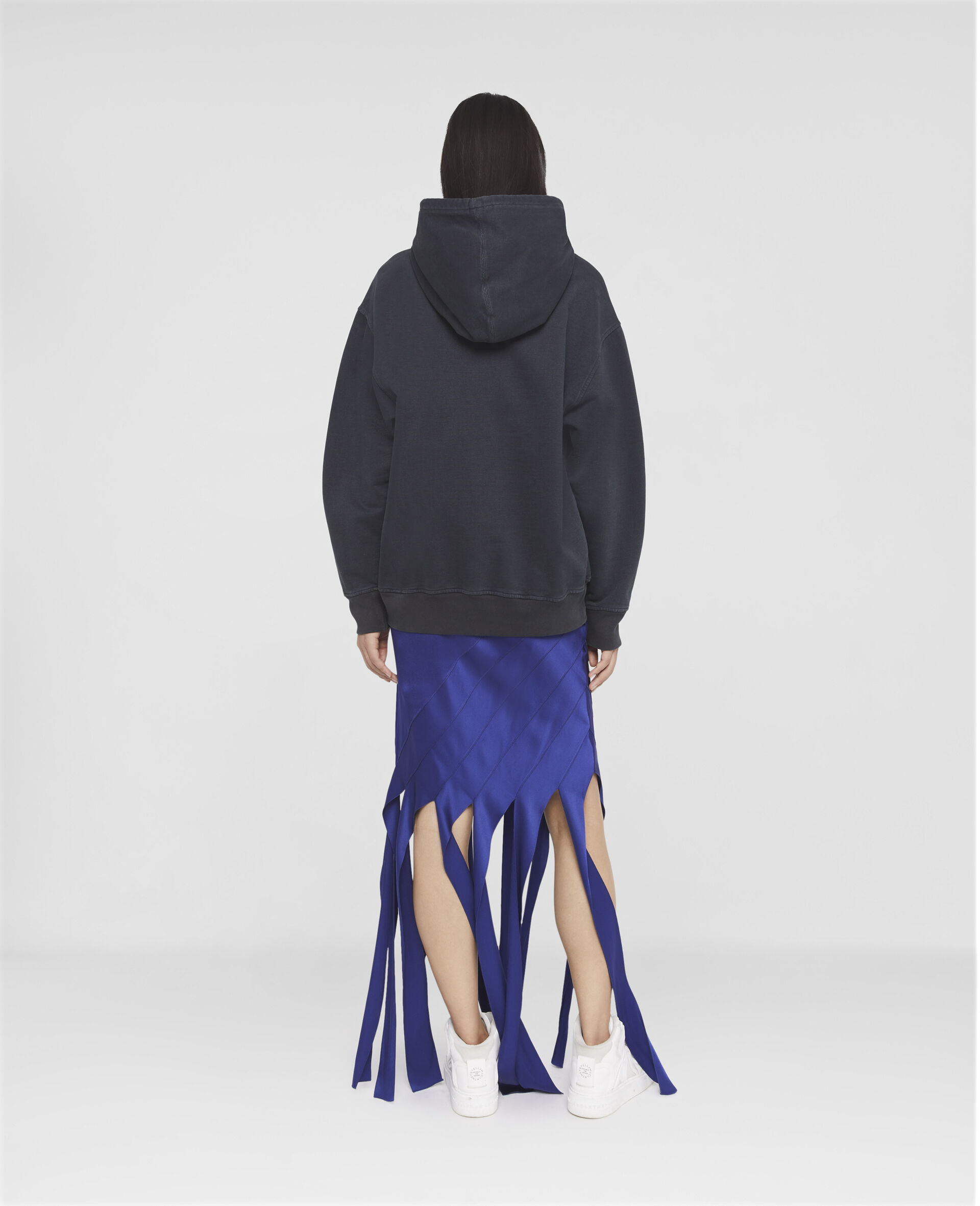 'Rewild Yourself' Fruit Print Hoodie-Black-large image number 2