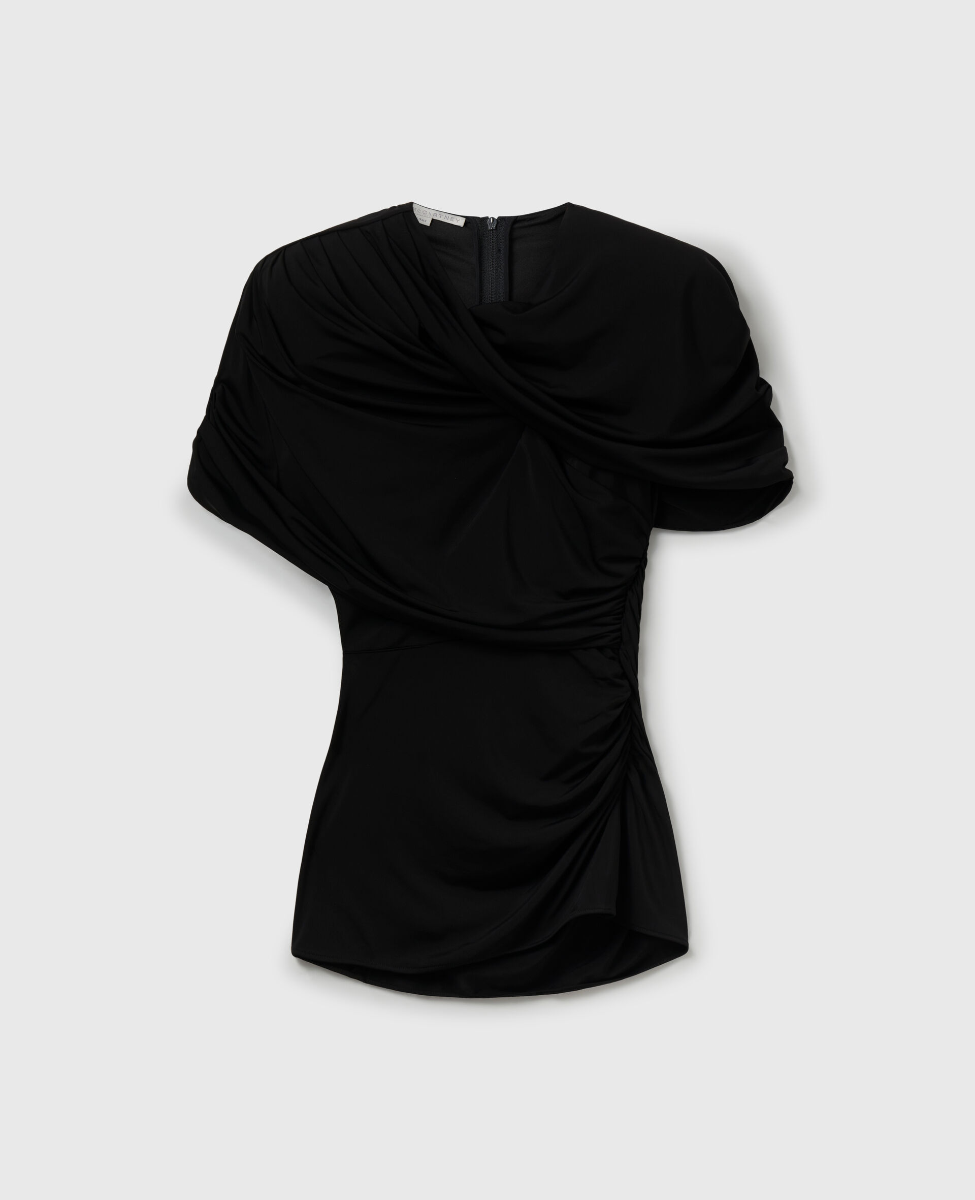 Layered Wrap Top -Black-large image number 0
