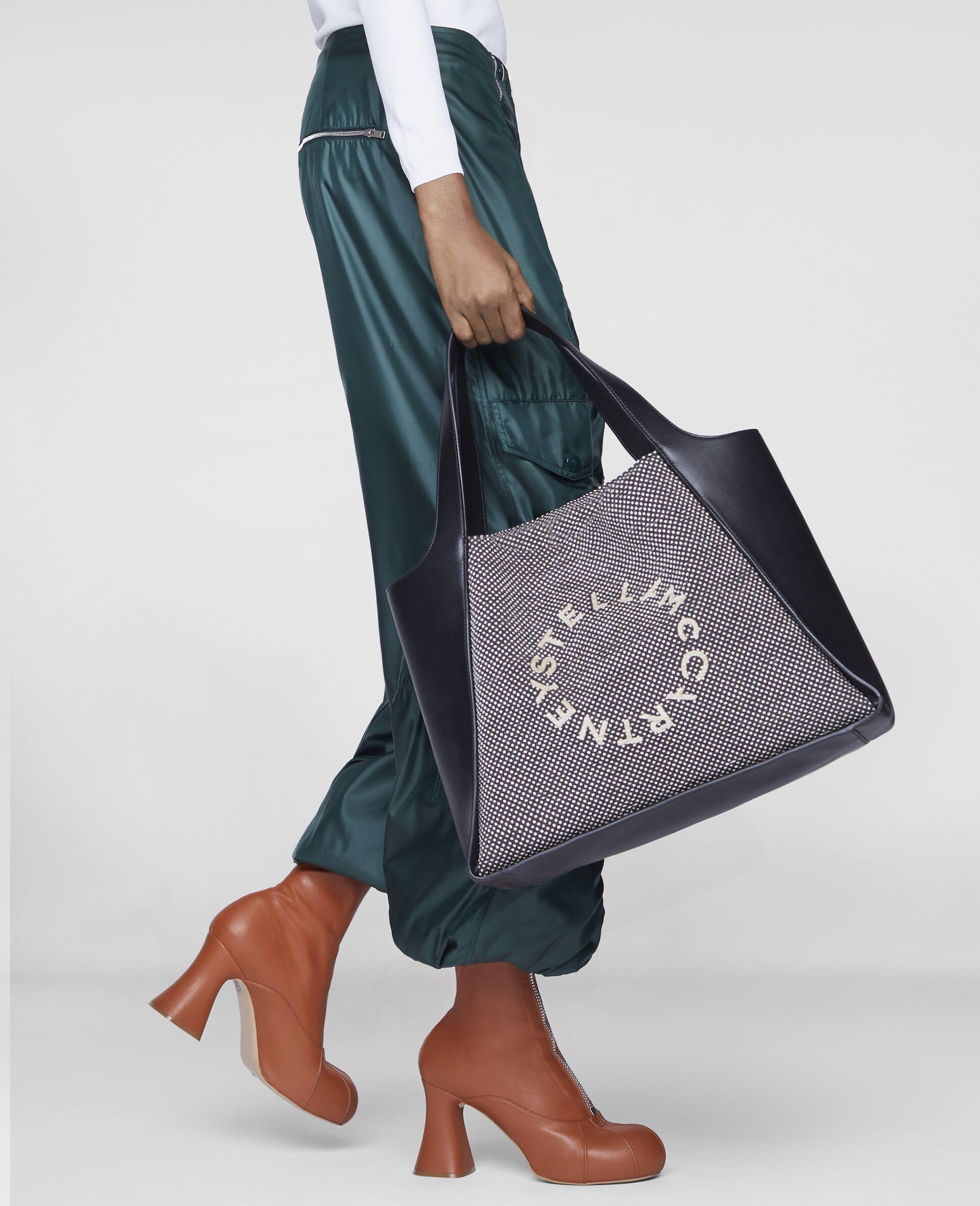 Stella Logo Tote Bag-Beige-large image number 4