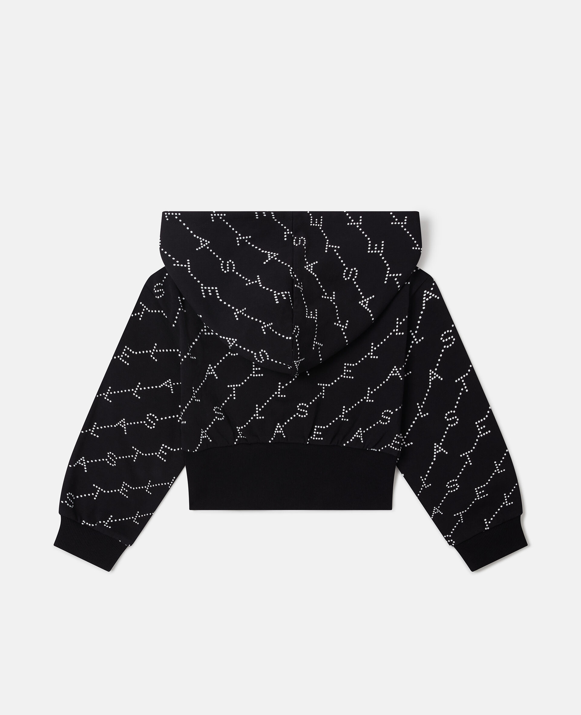 Logo Zip Hoodie  -Black-large image number 2