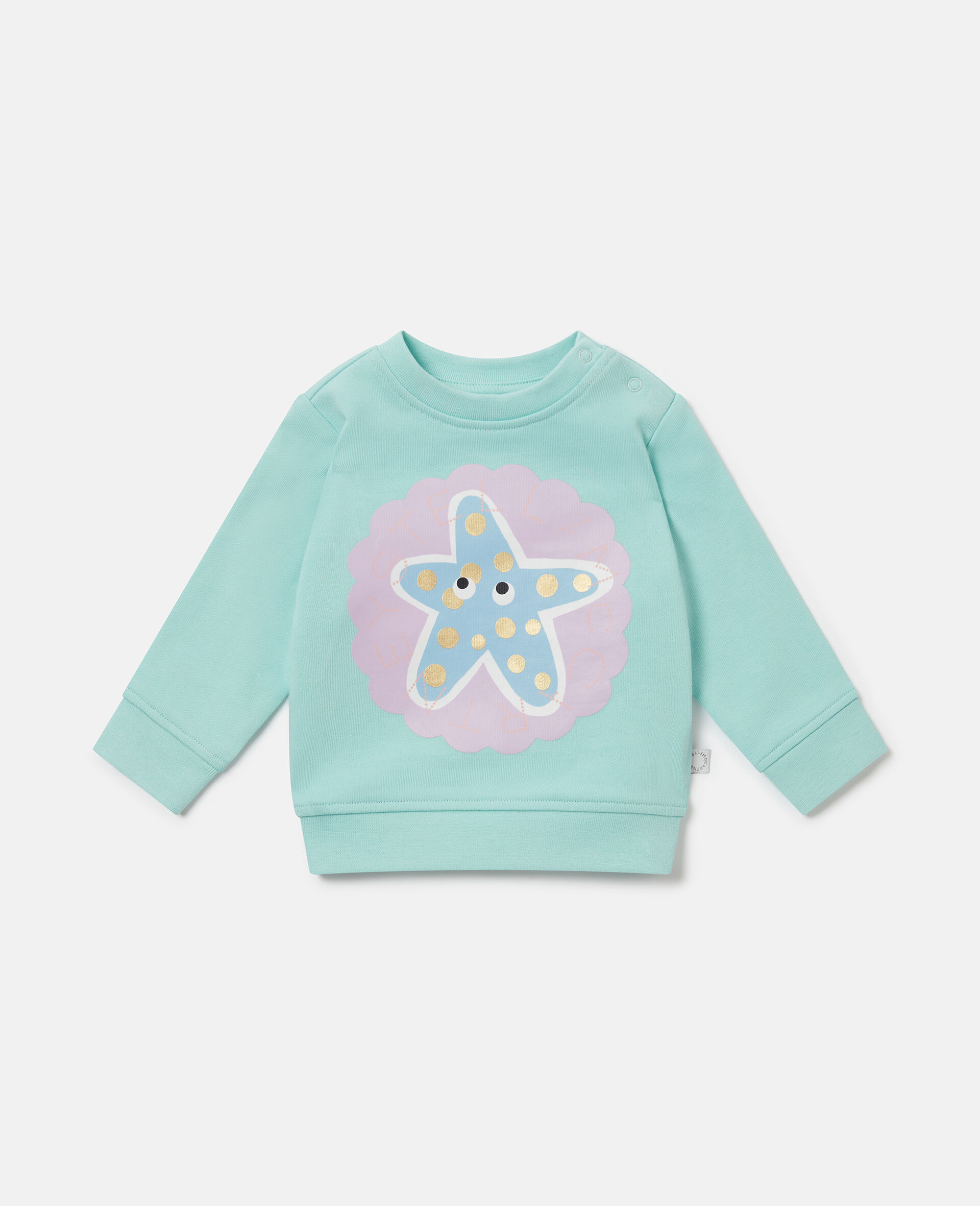 Starfish Graphic Sweatshirt-Blue-medium