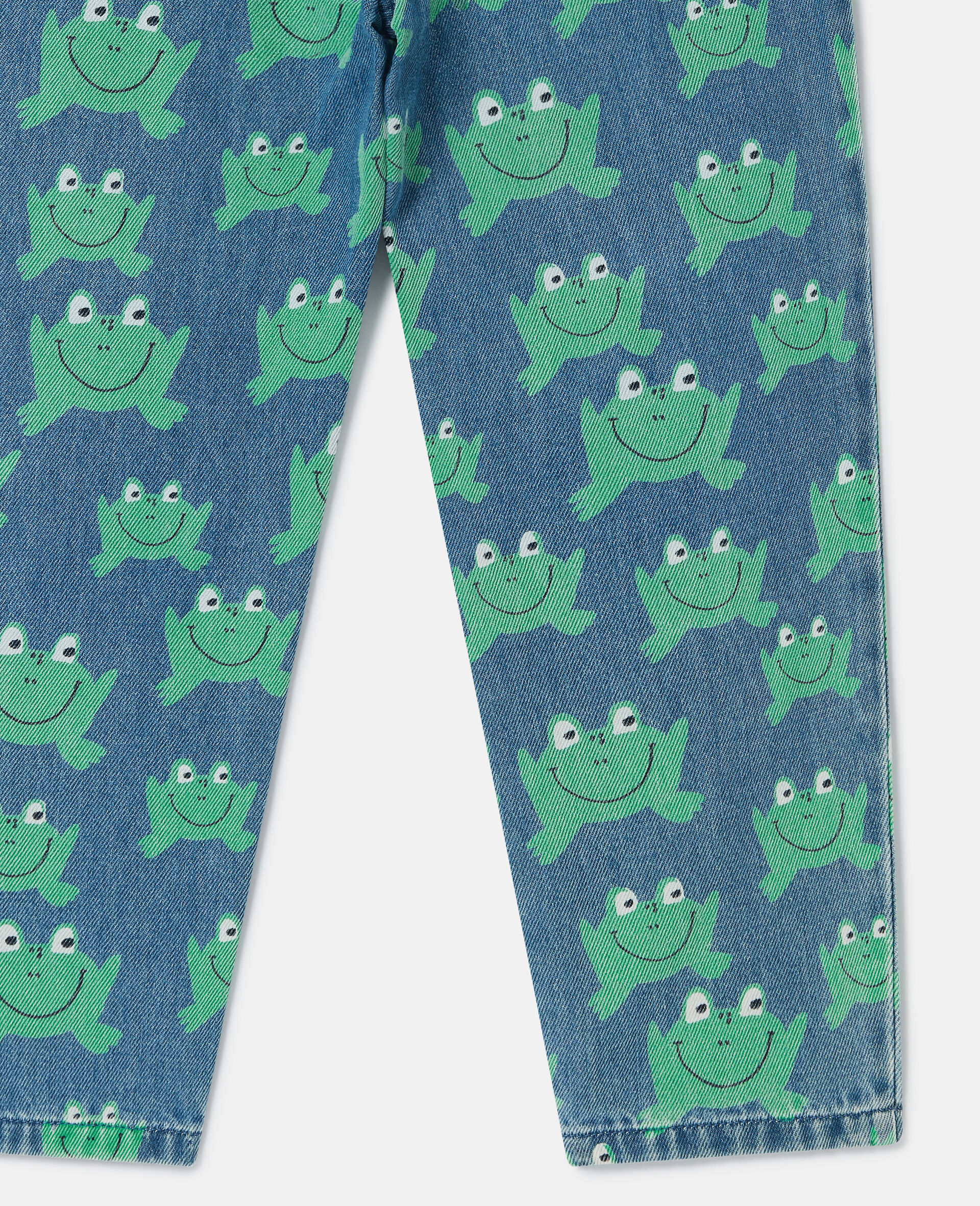 Frog Print Straight-Leg Denim Jeans-Blue-large Frog Print Straight-Leg Denim Jeans-Blue-large image number 3
