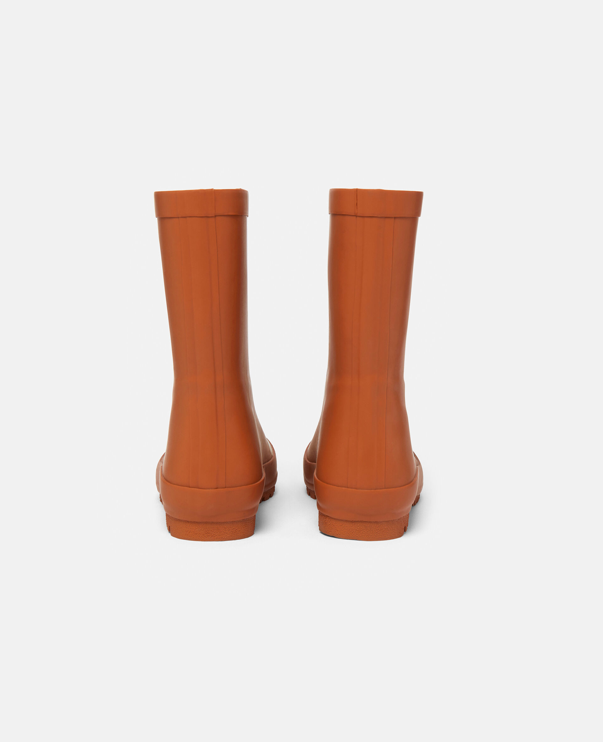 Deer Print Rubber Rain Boots-Orange-large image number 2