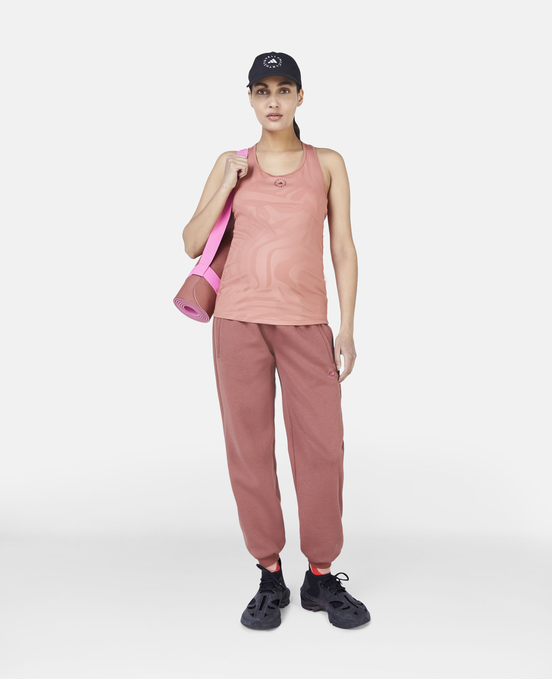 Maternity Over-Bump Joggers-Brown-large image number 1