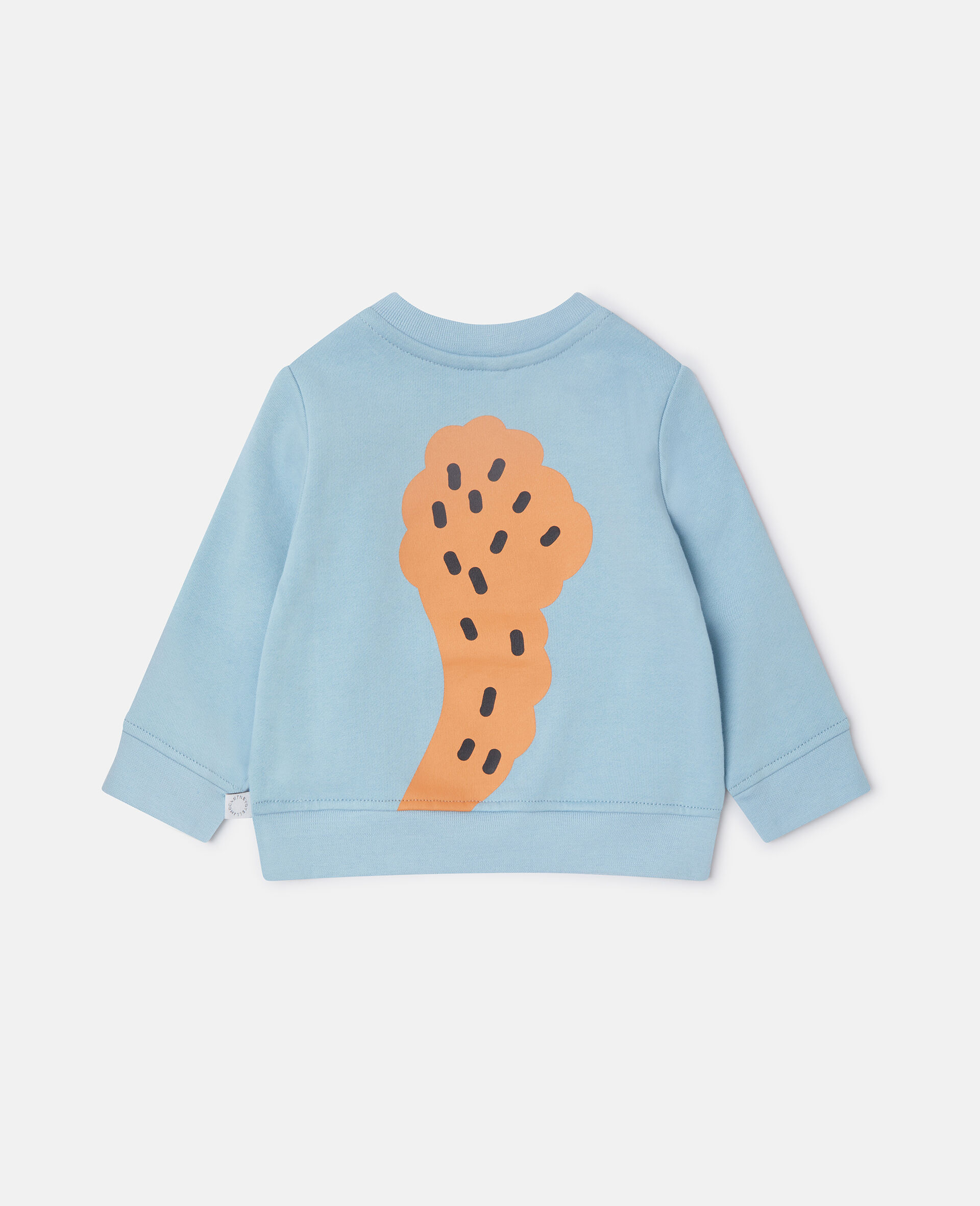 Squirrel Graphic Crewneck Sweatshirt-Blue-large image number 2
