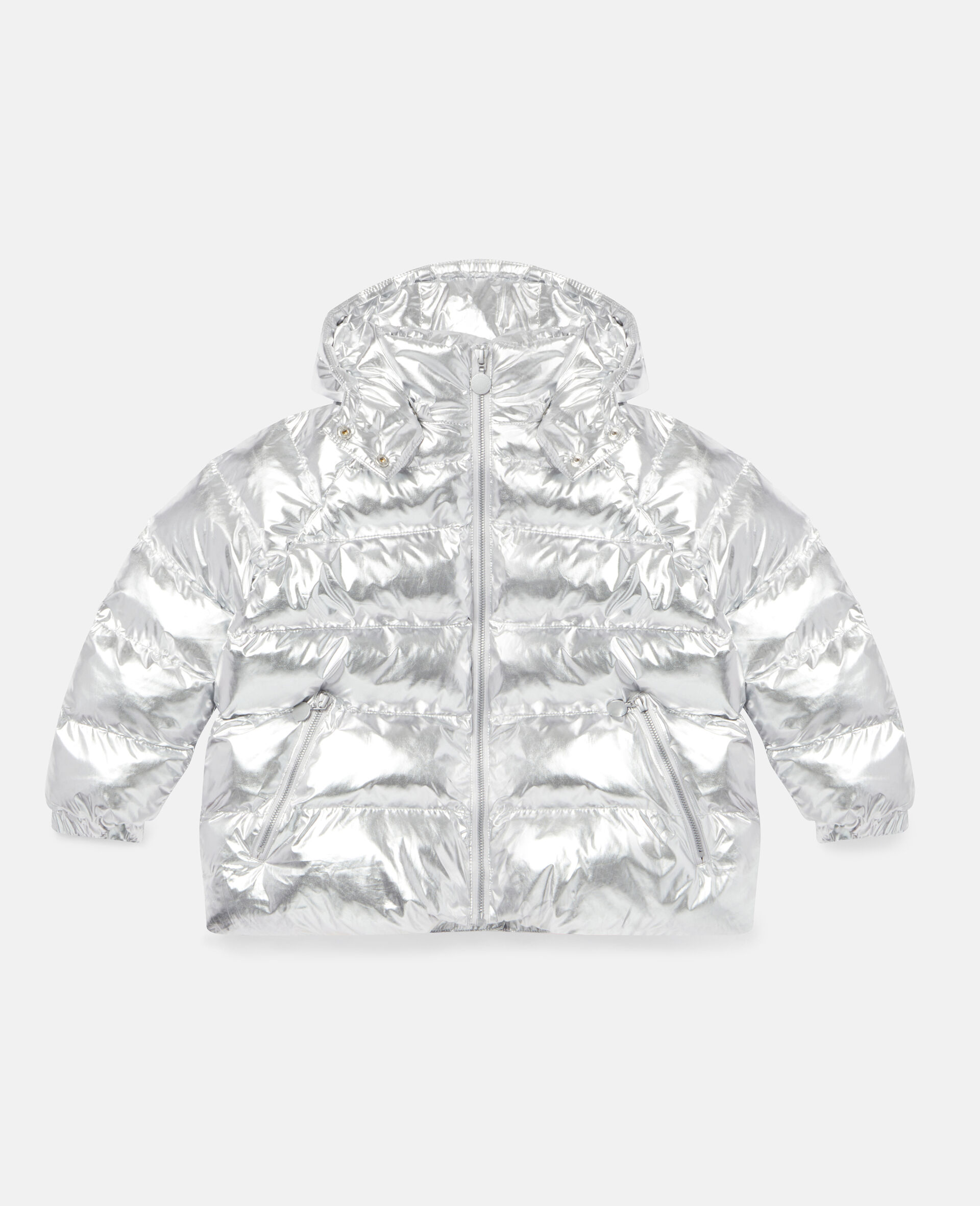 h&m silver puffer jacket
