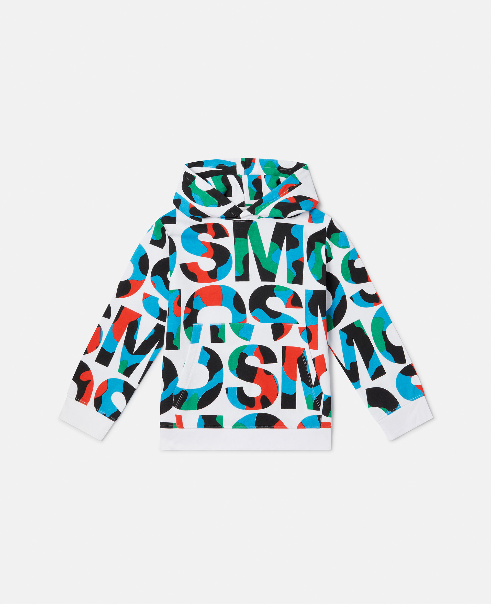SMC Camo Logo Oversized Hoodie-White-large image number 0