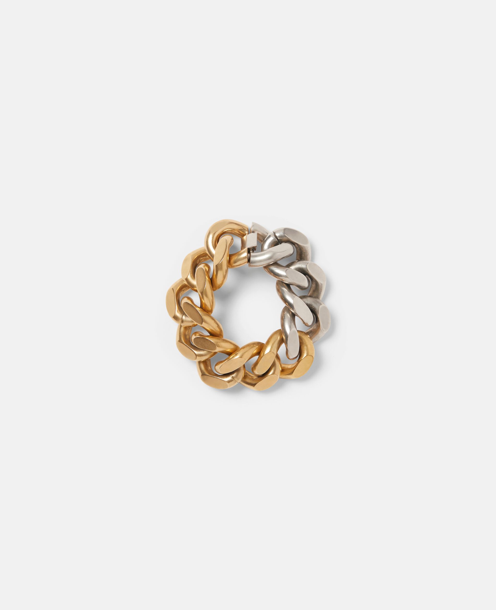 Bicolor Chunky Bracelet-Yellow-large image number 1