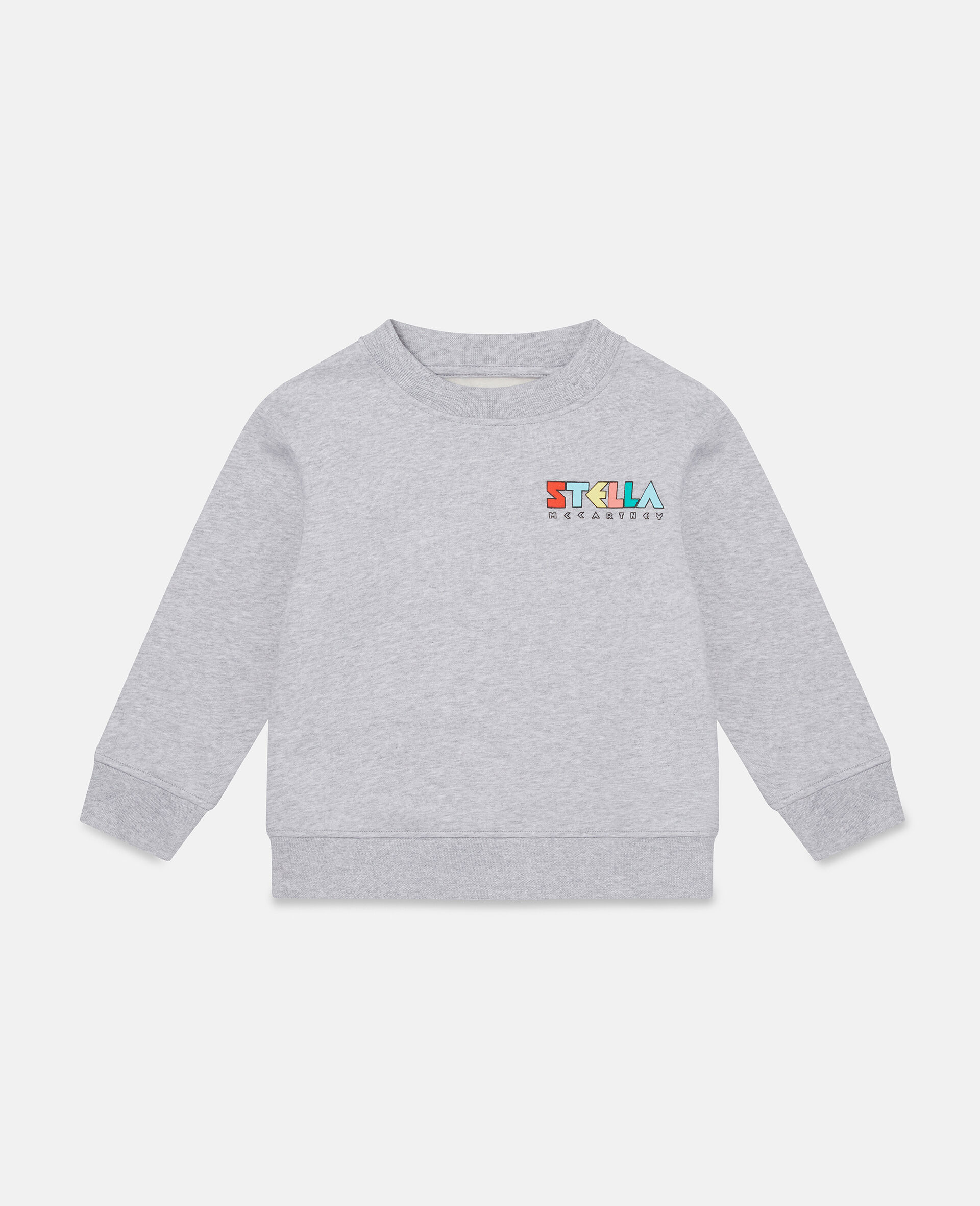 Fantasia Mickey Print Cotton Sweatshirt-Grey-large image number 0