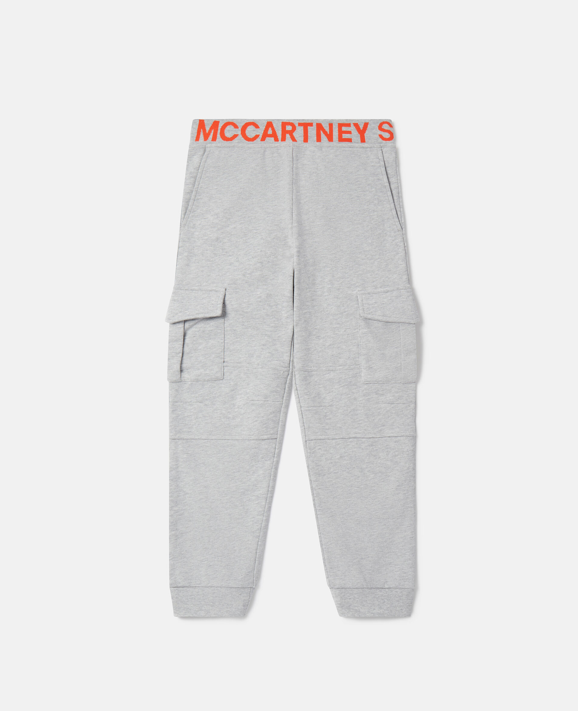 Logo Tape Cargo Joggers-Gris-large image number 0