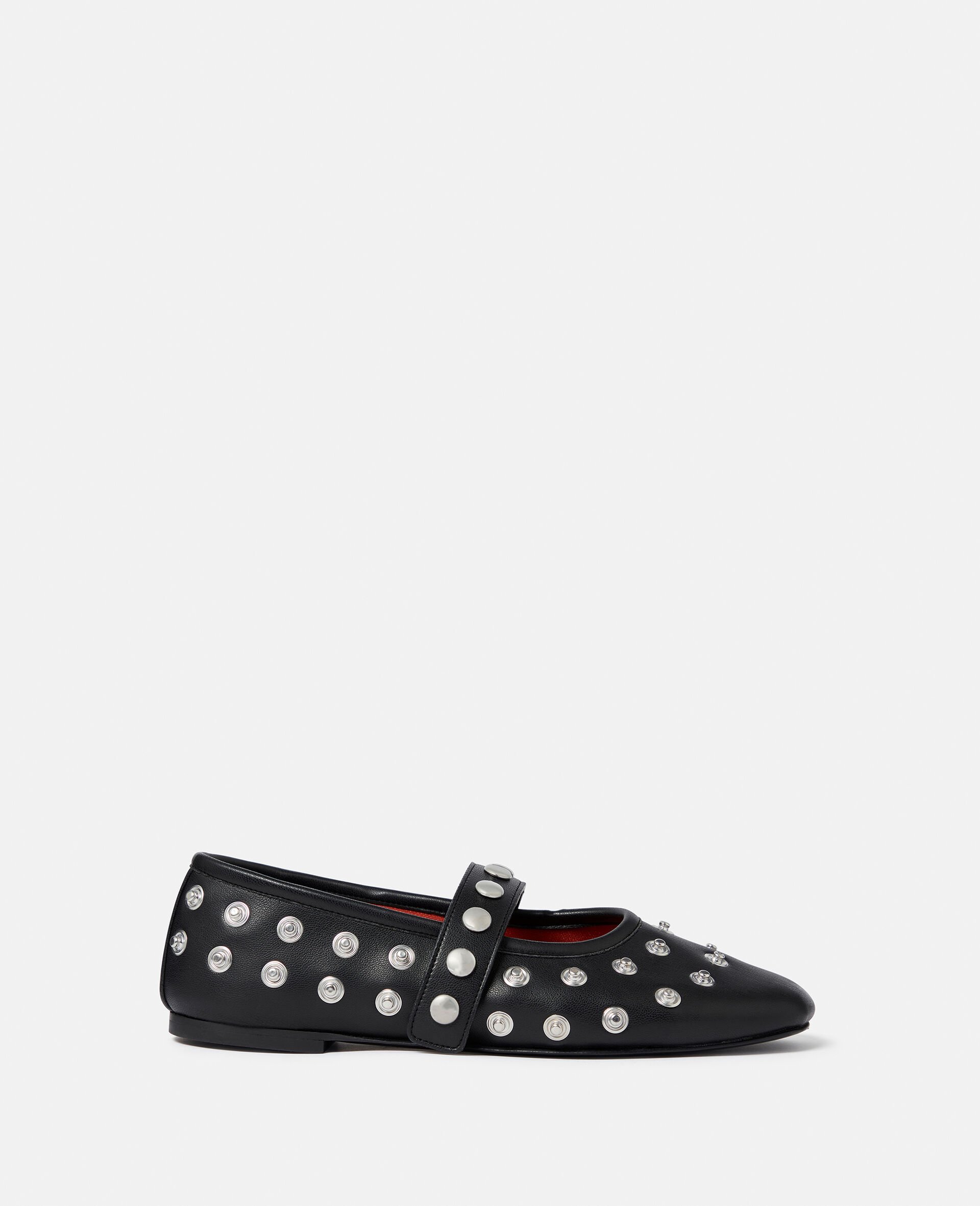 Ryder Popper-Studded Ballet Flats-Black-medium