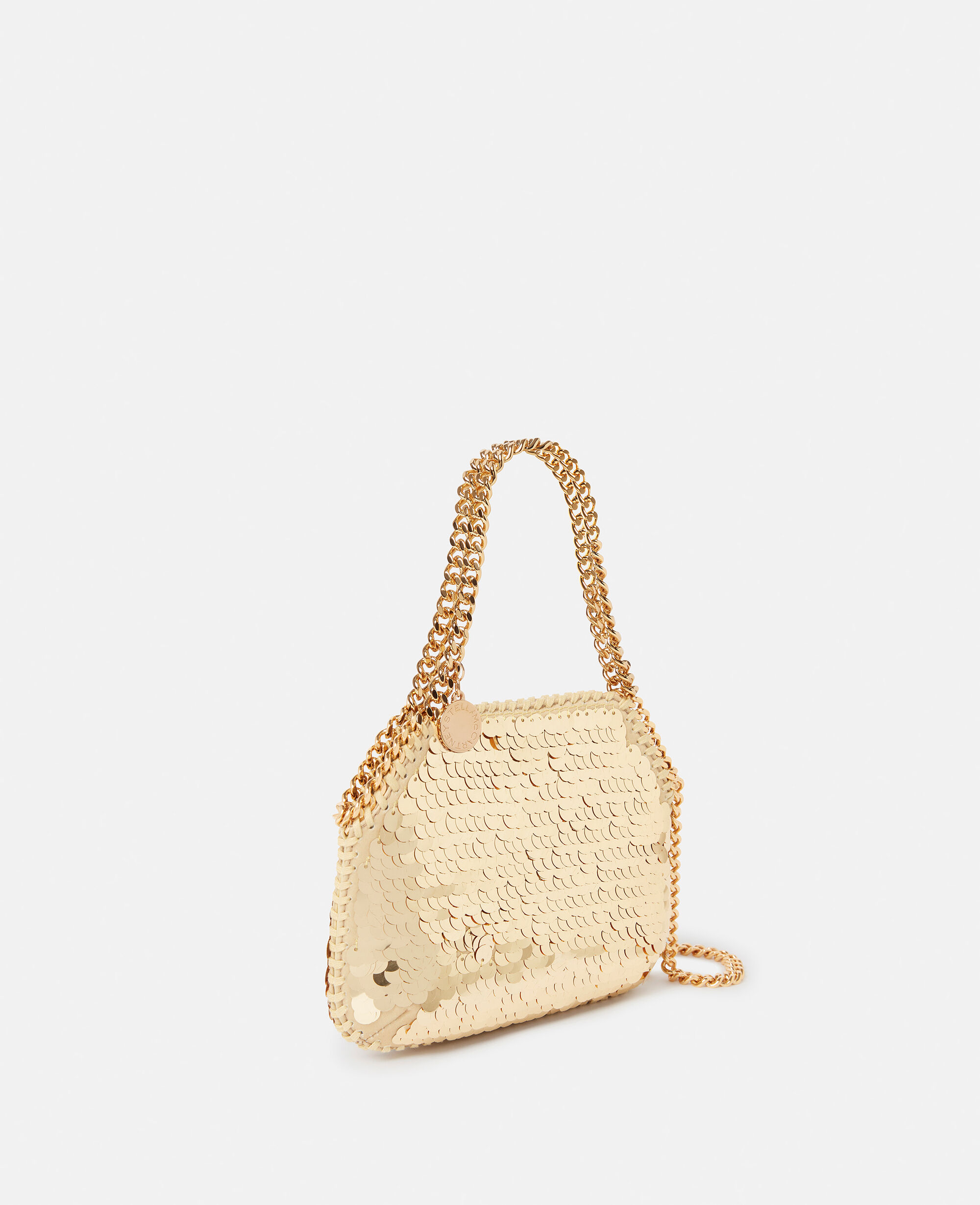 Women Gold Falabella Oversized Sequin Mini Tote Bag | Stella McCartney US