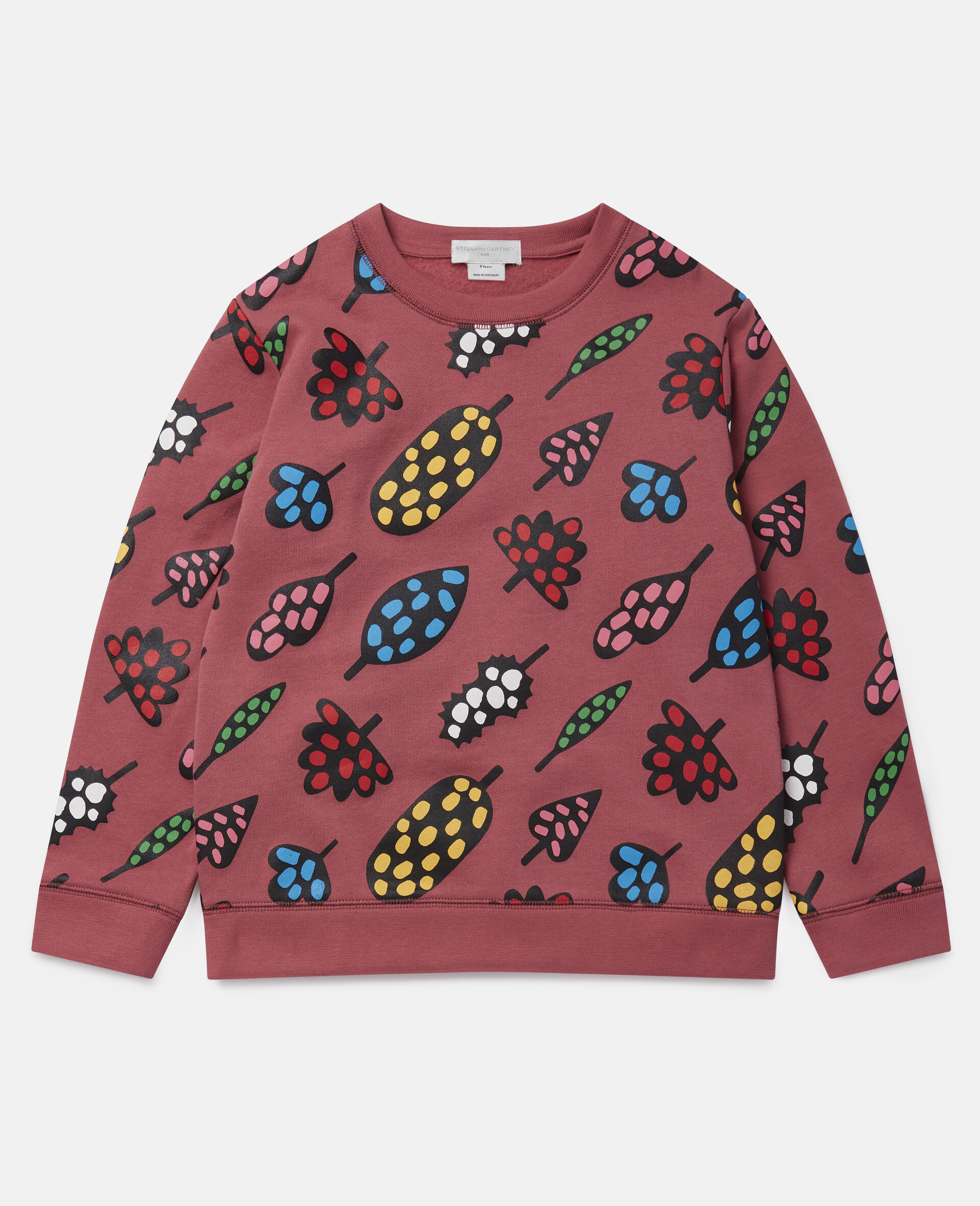 Spotty Leaves Cotton Fleece Sweatshirt -Multicolour-large image number 0