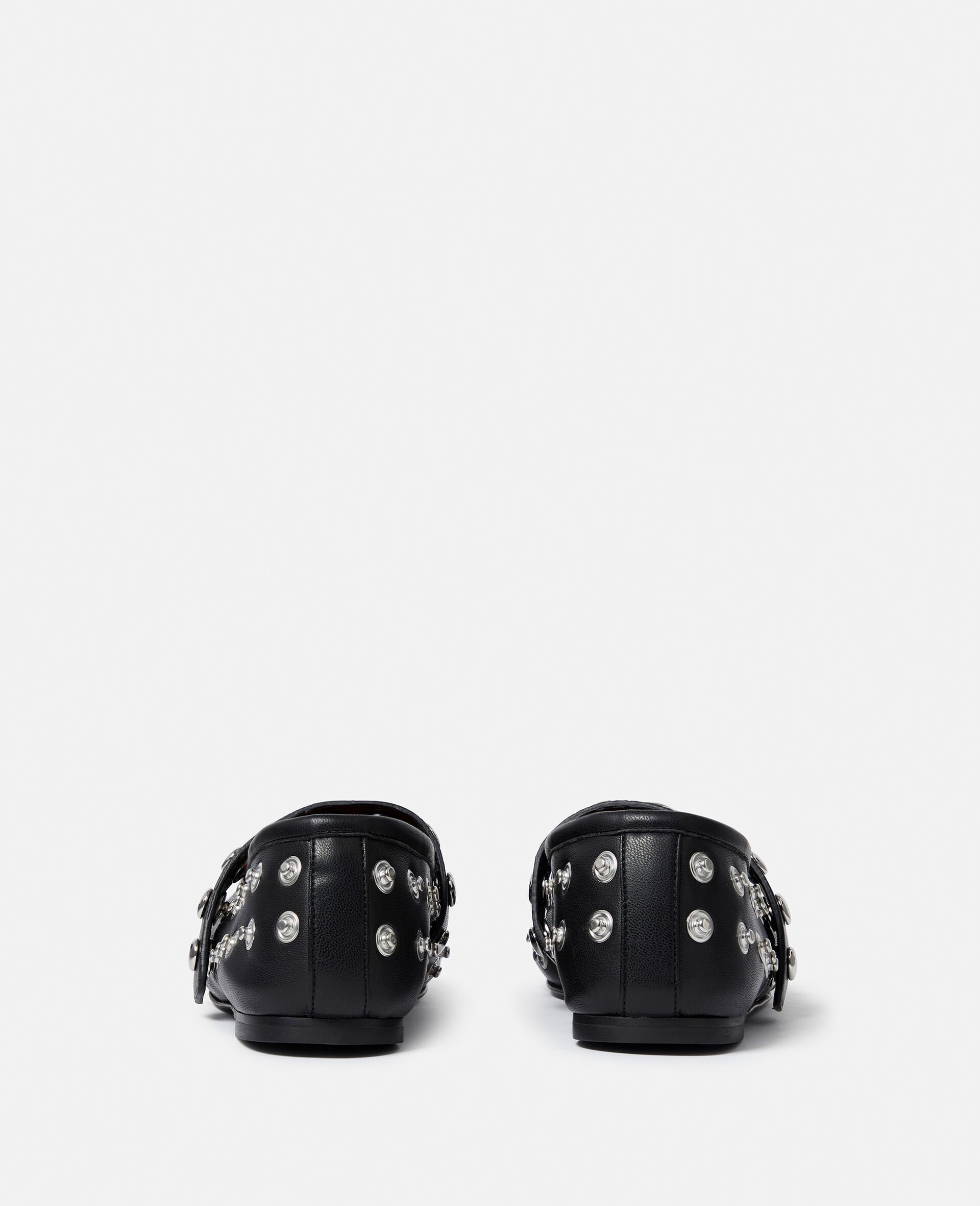 Ryder Popper-Studded Ballet Flats-Black-large image number 3
