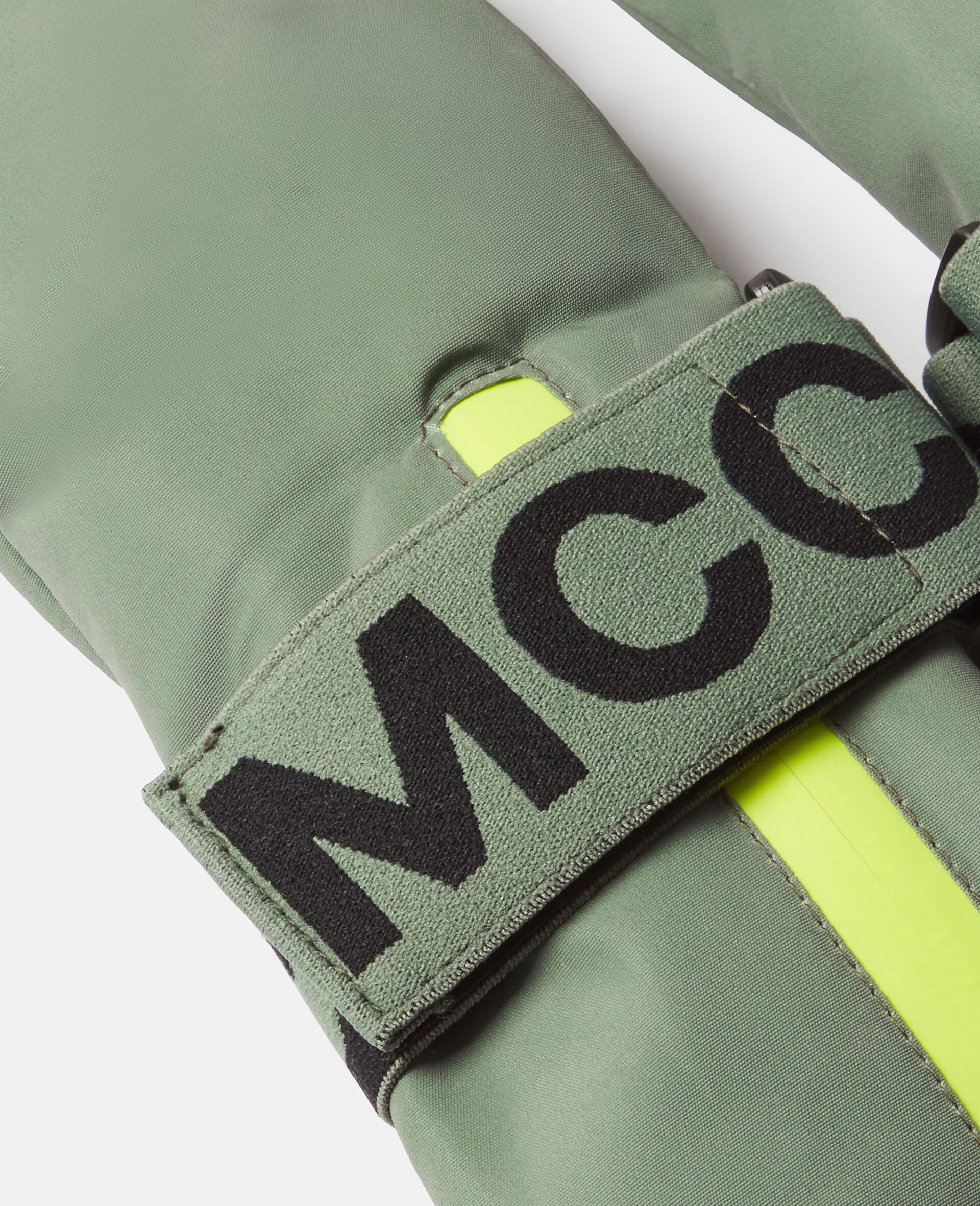 Logo Tape Ski Gloves-Green-large image number 2