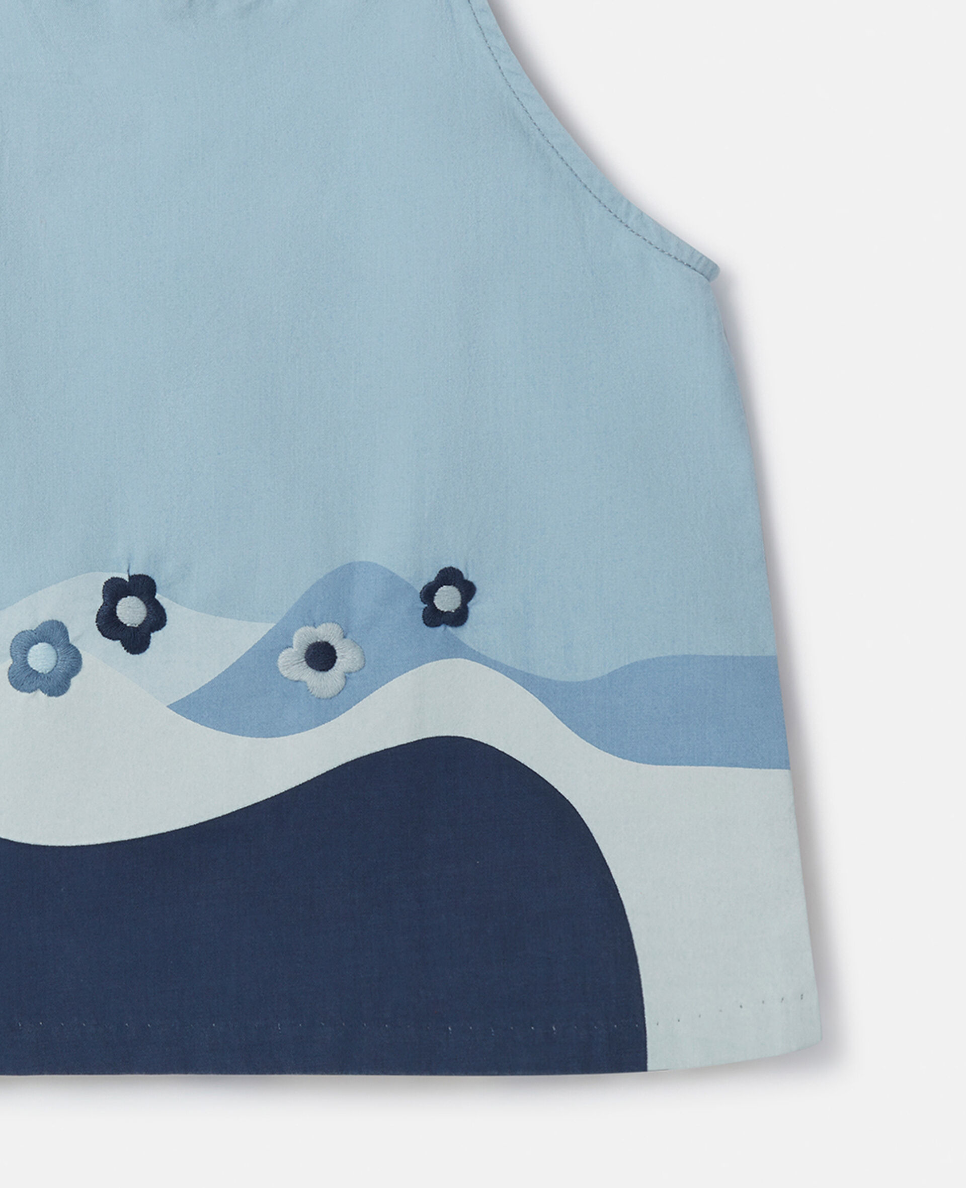 Landscape Patchwork Chambray Cami Top-Blue-large Landscape Patchwork Chambray Cami Top-Blue-large image number 3