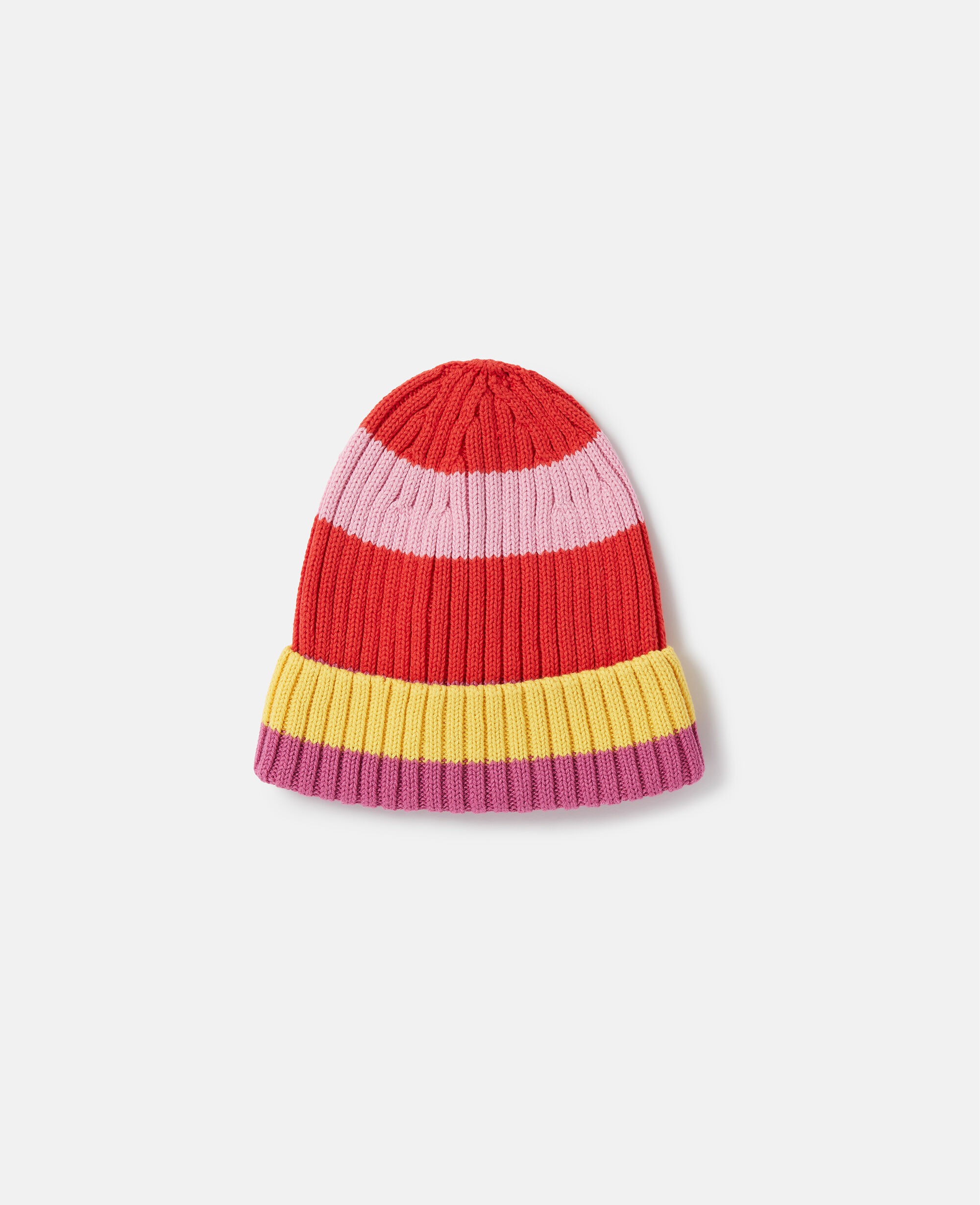 Women Red Striped Beanie Hat Stella McCartney HU