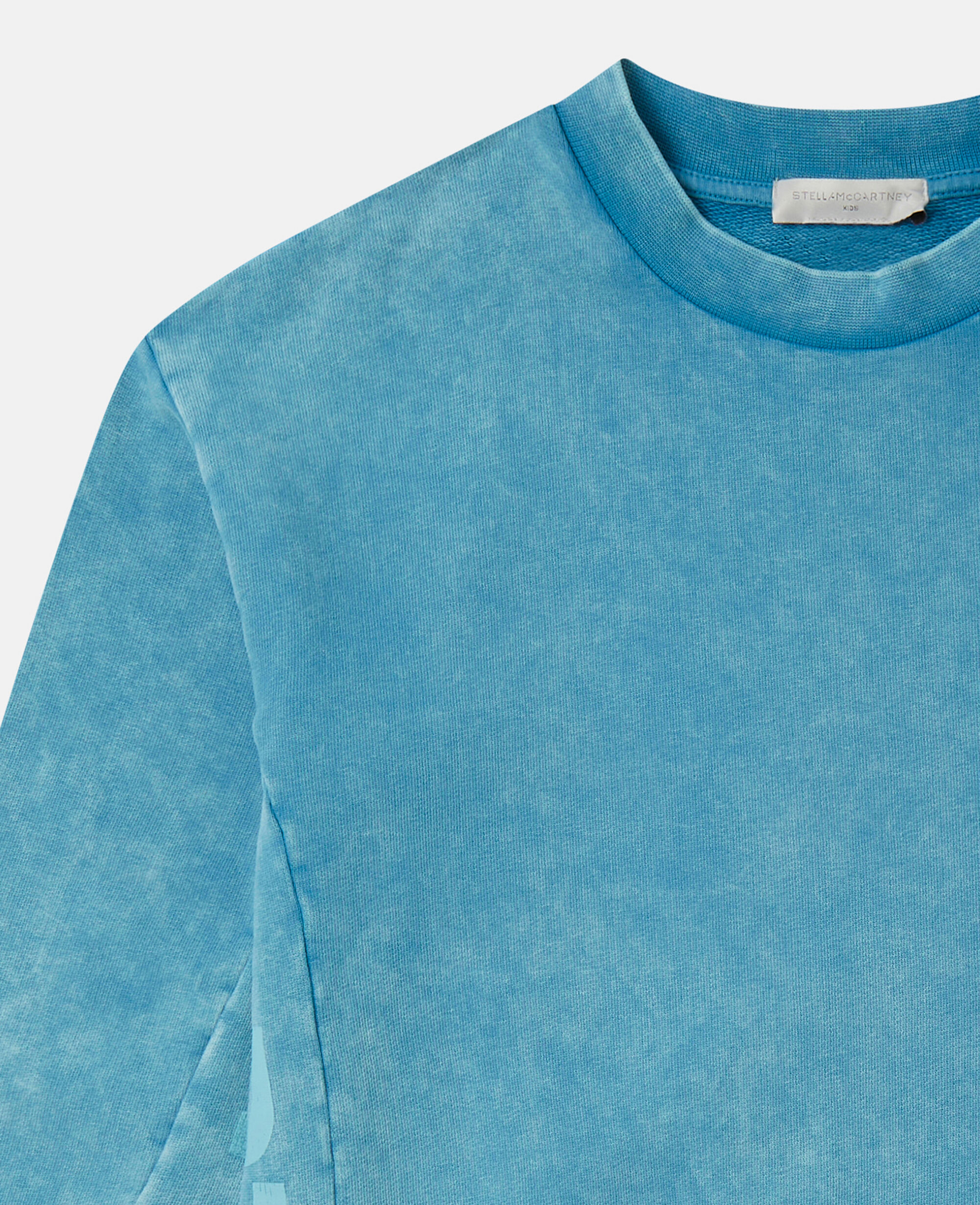 Logo Tape Acid Wash Sweatshirt