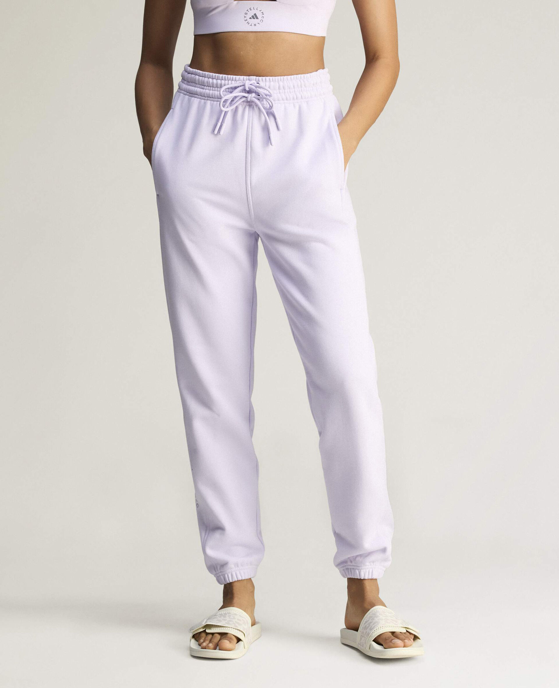 Logo Elasticated  Joggers-Purple-large image number 4