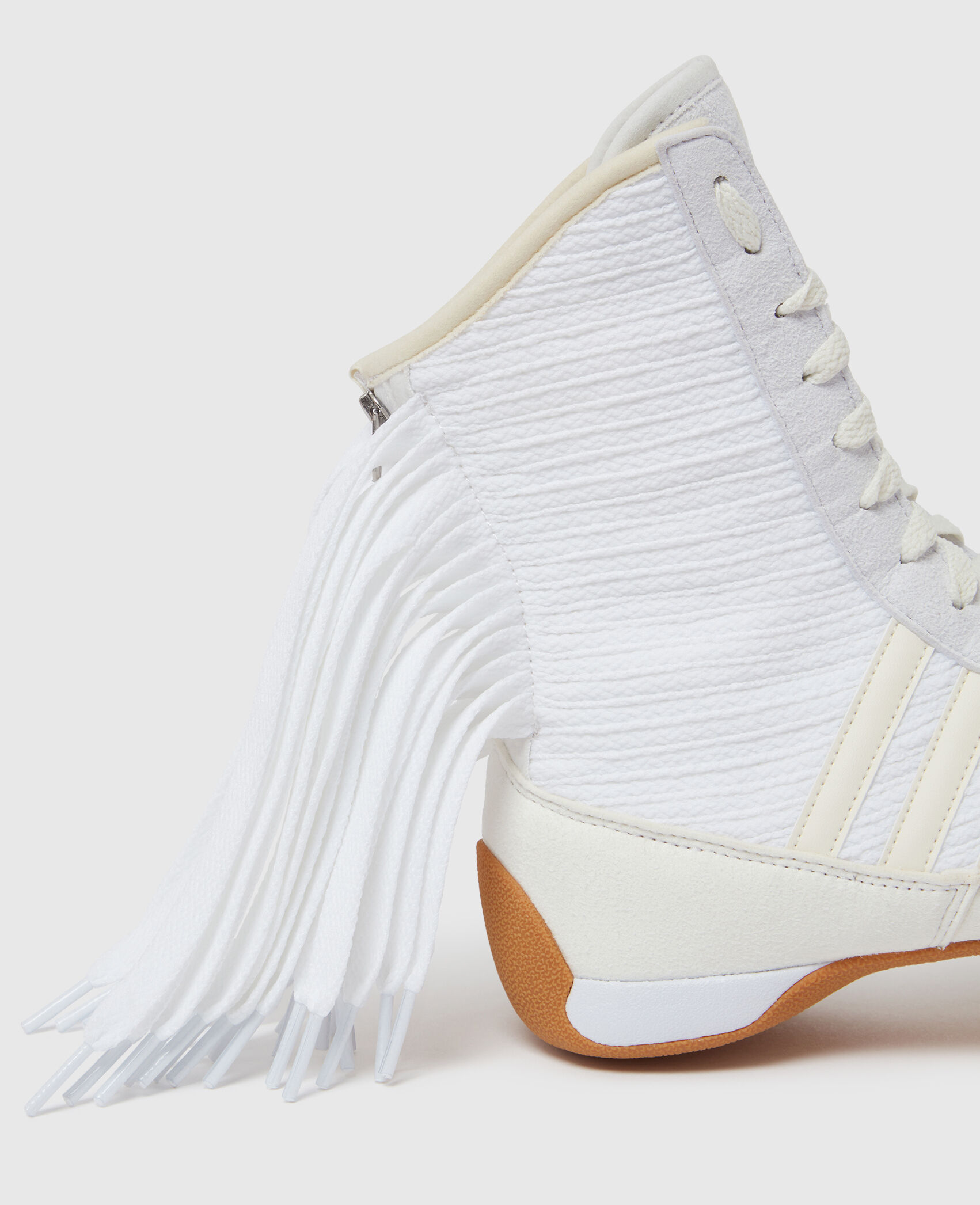 STELLA MCCARTNEY スタ フリント シンス 475499SKH05 4300 Women White Rasant Fringe High-Top Sneakers | Stella
