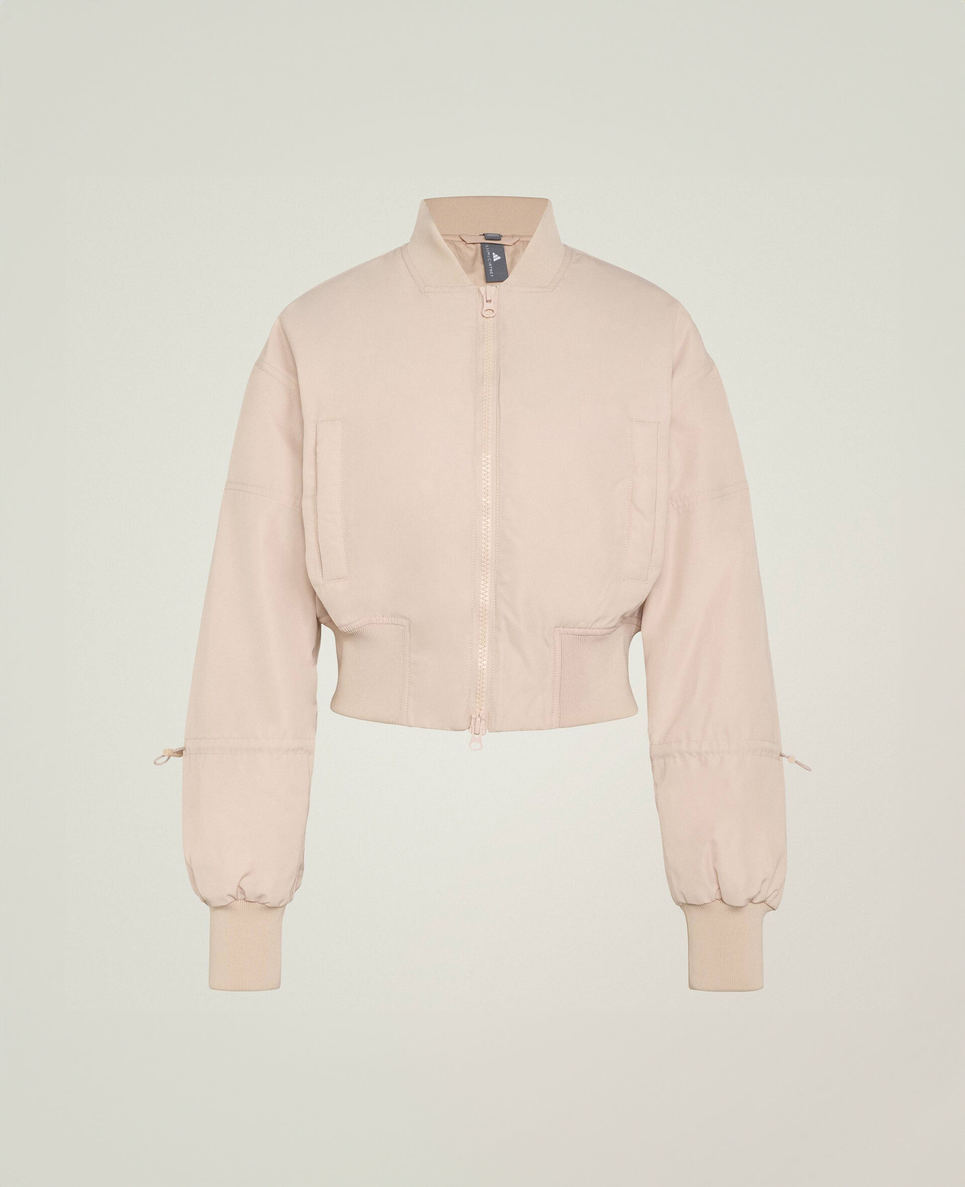 Sportswear Woven Cropped Bomber Jacket-Purple-medium