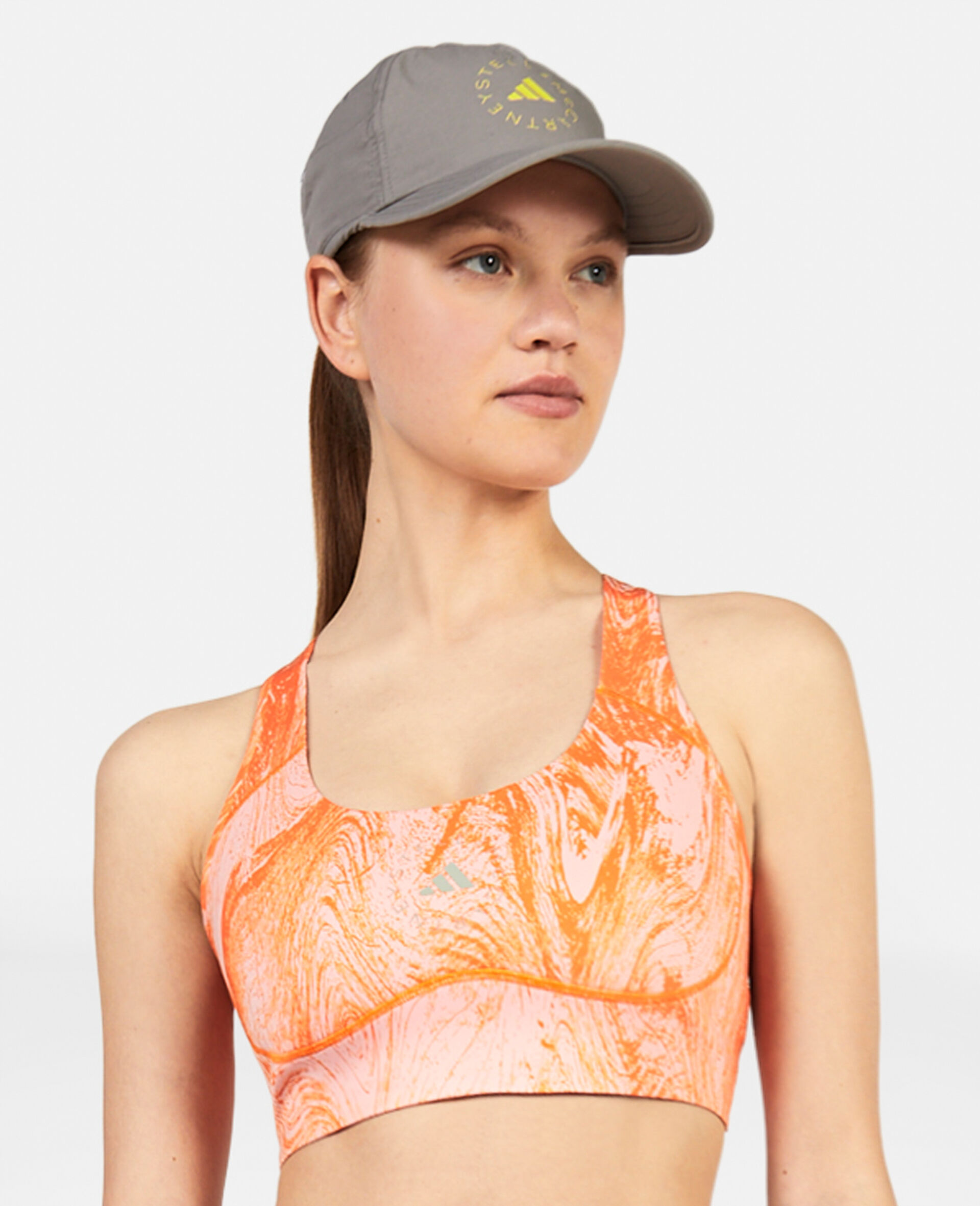 TruePurpose Moire Wood Print Medium Support Sports Bra-Multicolour-large image number 3