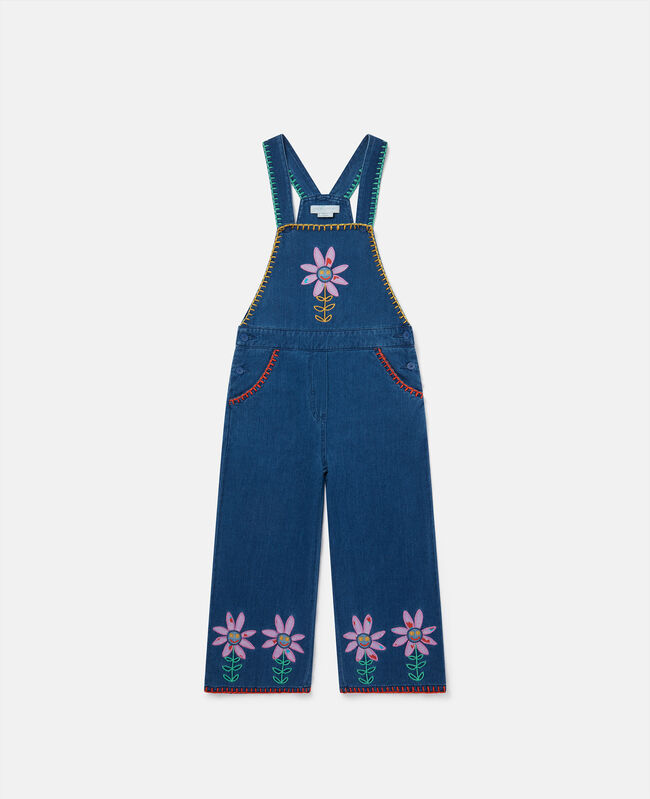 stellamccartney.com | Smiling Flower Embroidery Dungarees