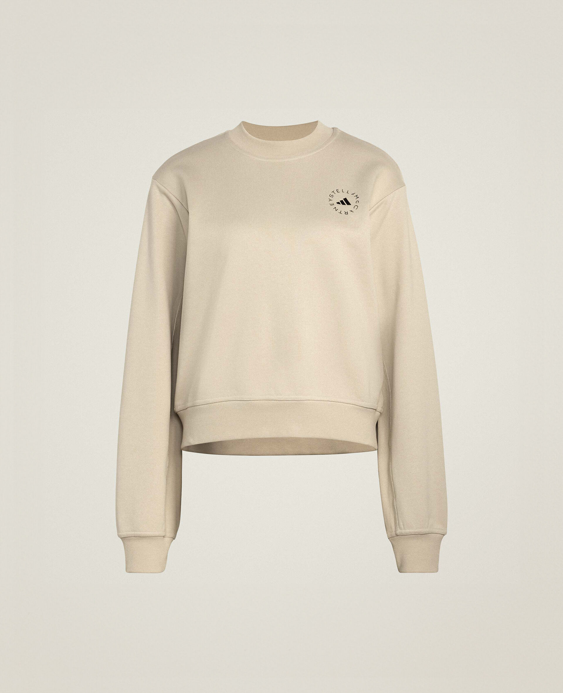 TrueCasuals  Crewneck Sweatshirt-Beige-medium