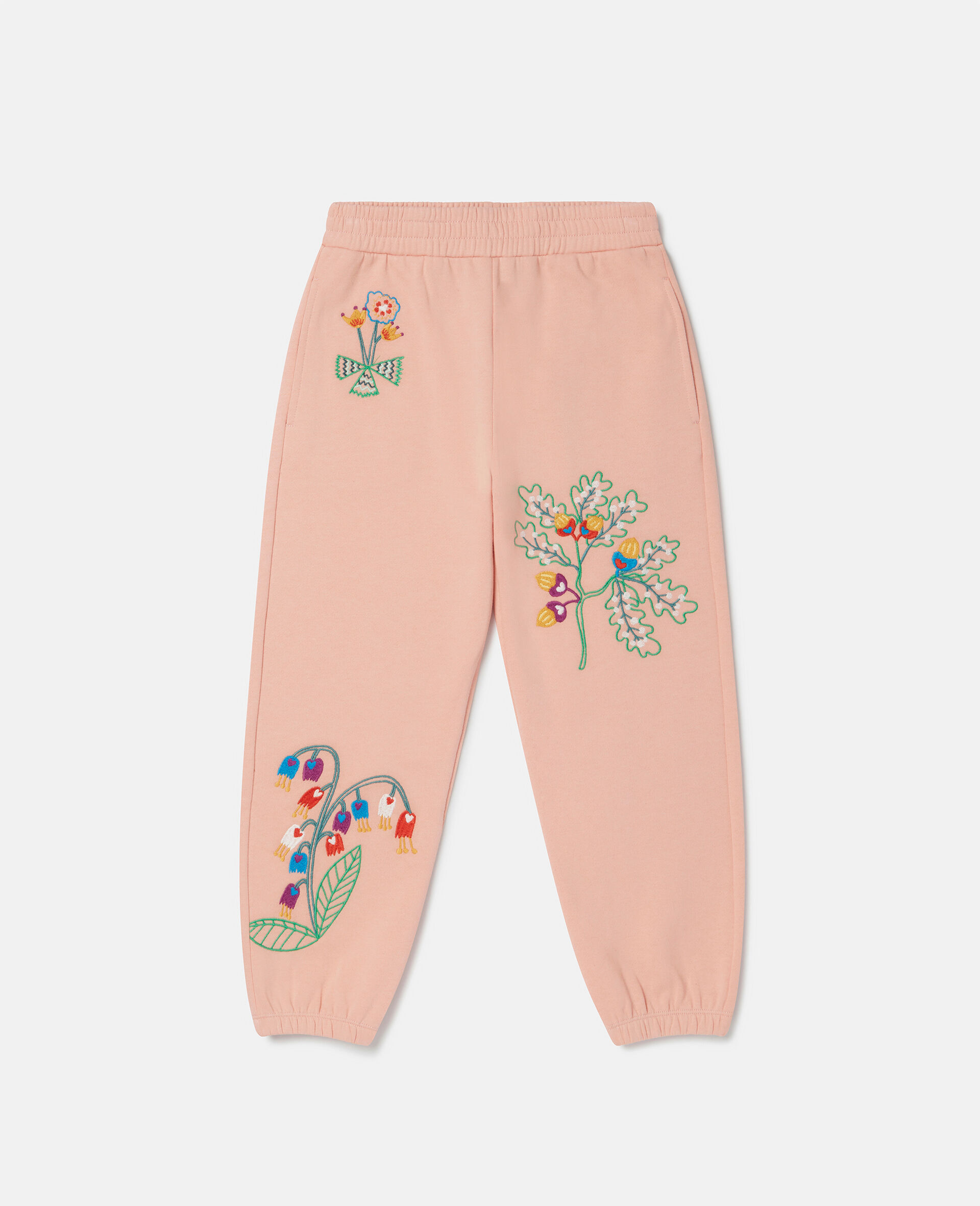 Acorn Embroidery Joggers-오렌지-large image number 0