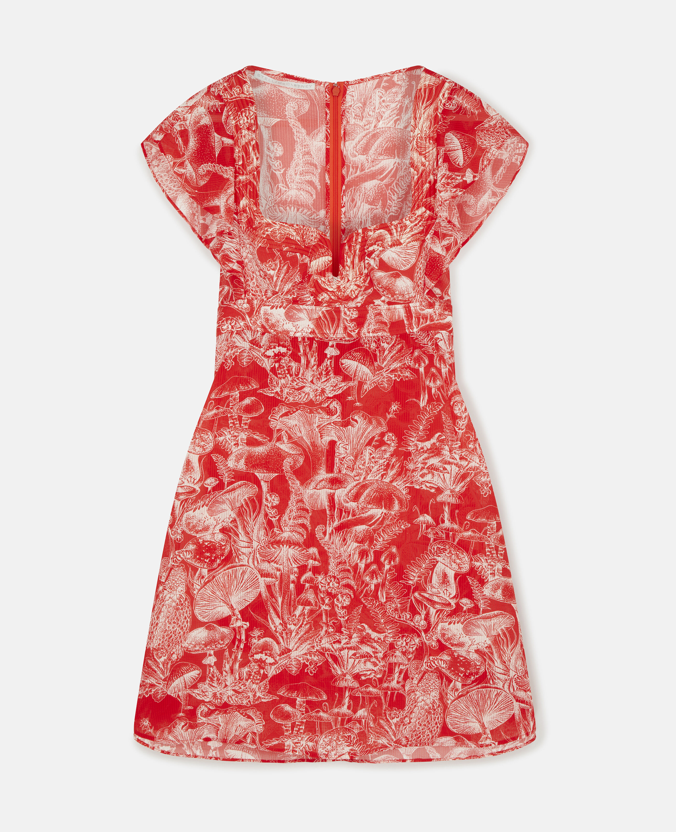 Abito in Cotone con Stampa Fungo Stella McCartney Abbigliamento Vestiti Vestiti estivi 