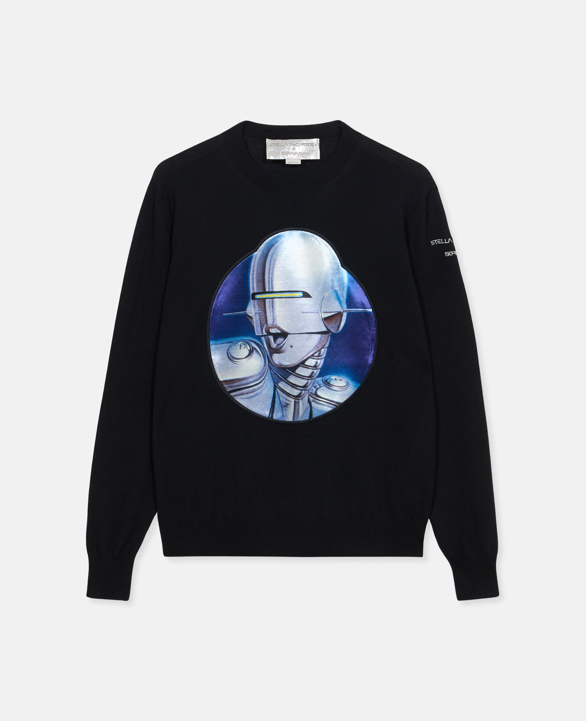 Women Black Sexy Robot Oversized RWS Wool Jumper | Stella
