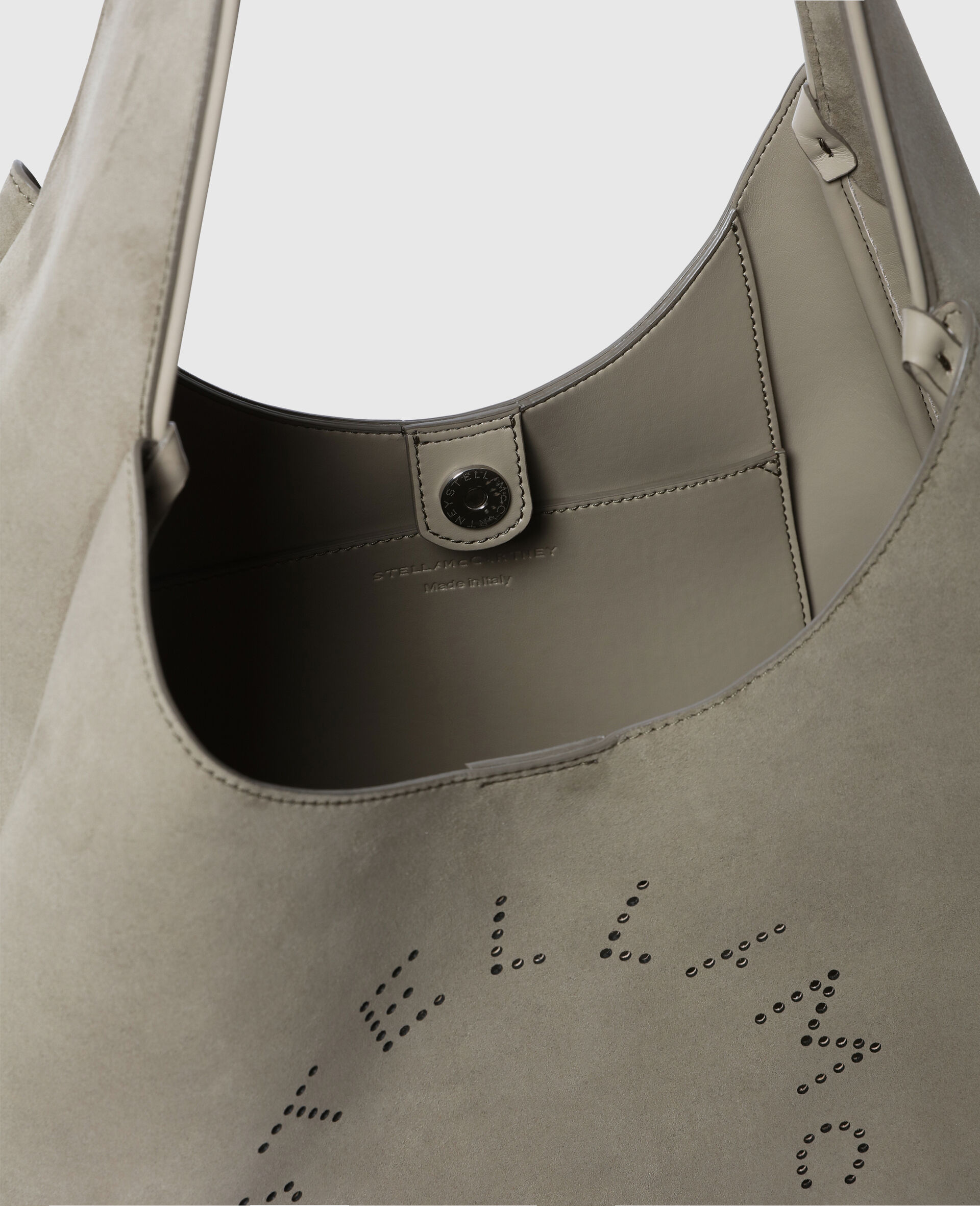 Logo Slouchy Large Hobo Bag -Beige-large image number 3