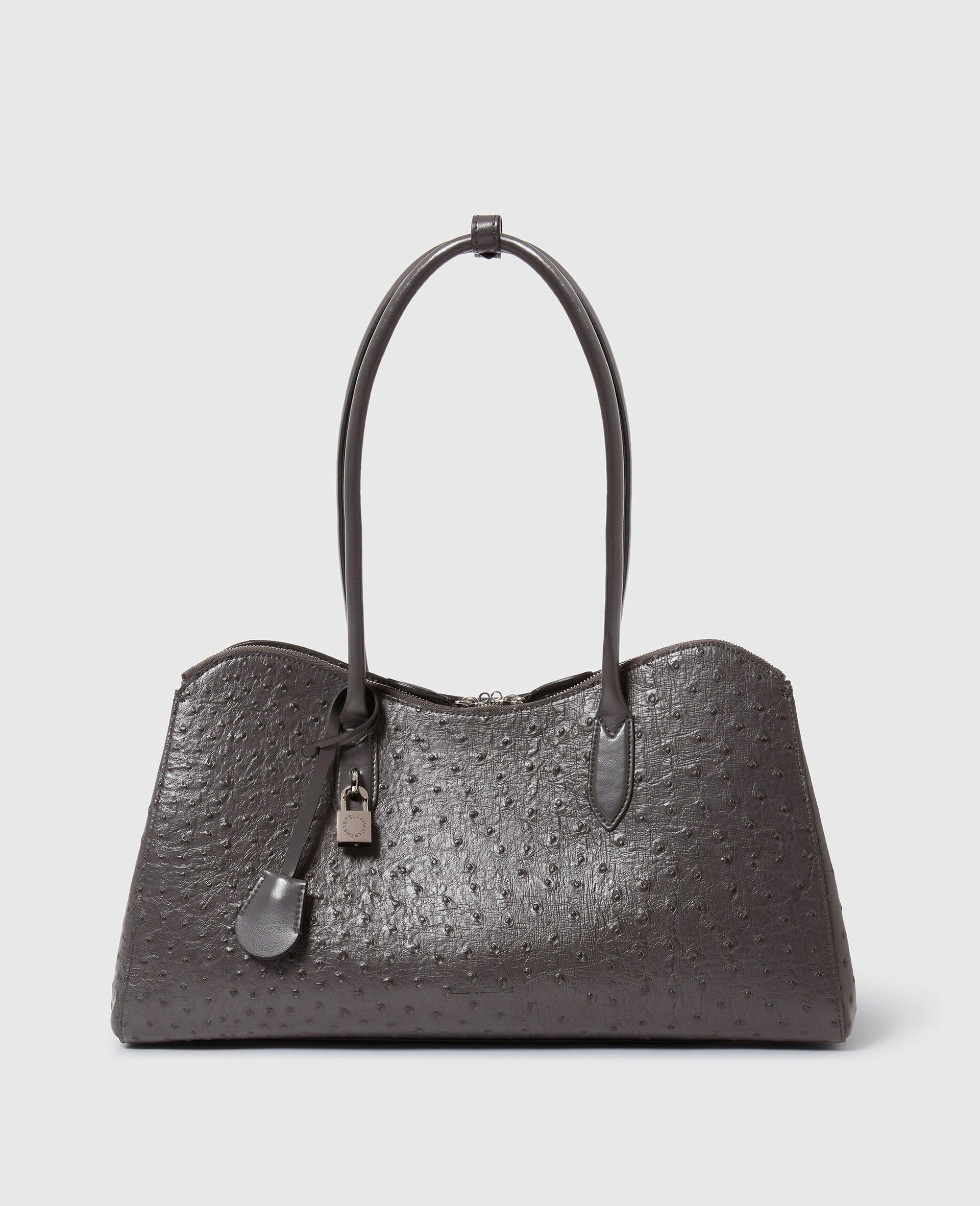 Ryder Ostrich Laptop Tote-Grey-large image number 0