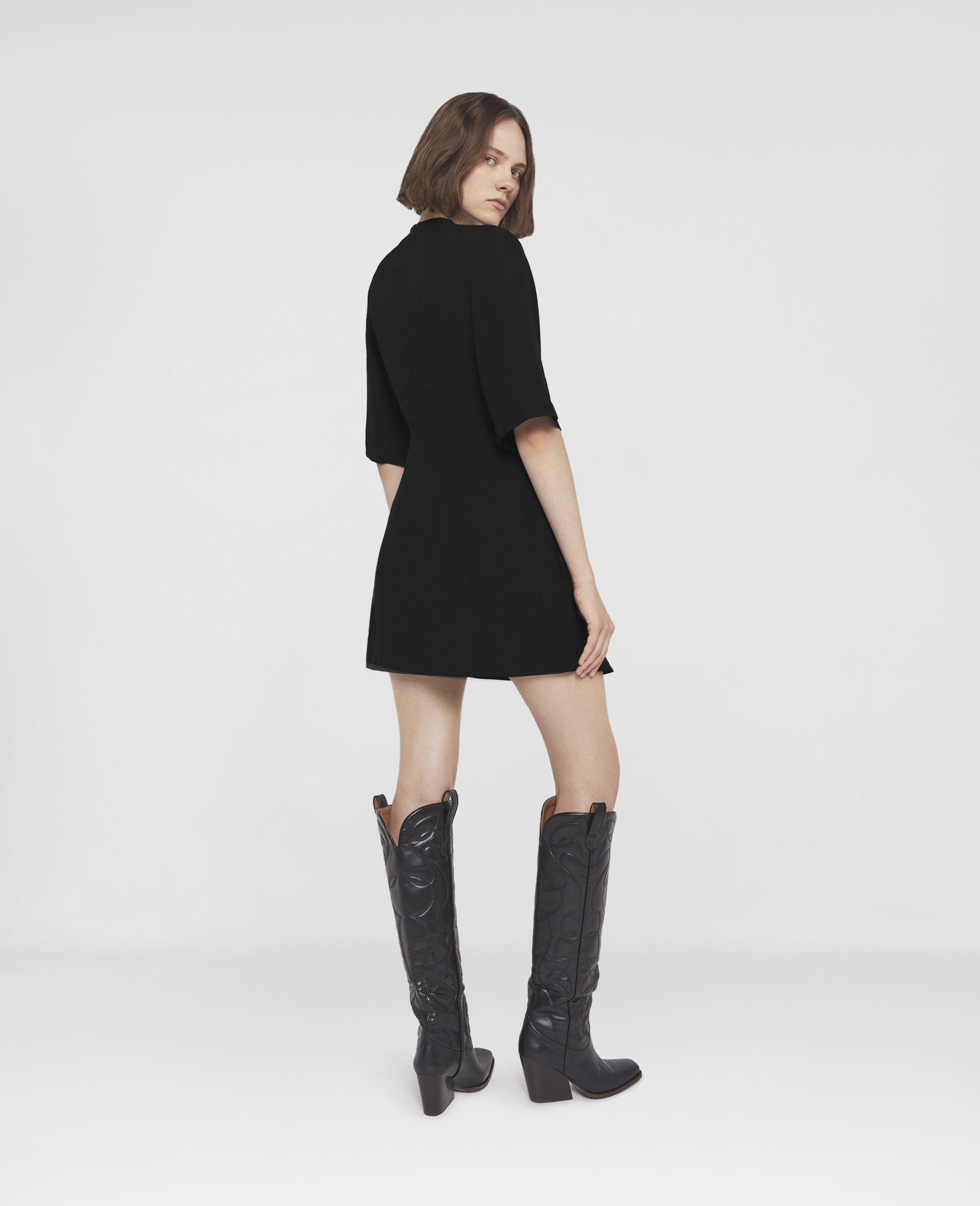 Falabella Chain Dress-Black-large image number 2