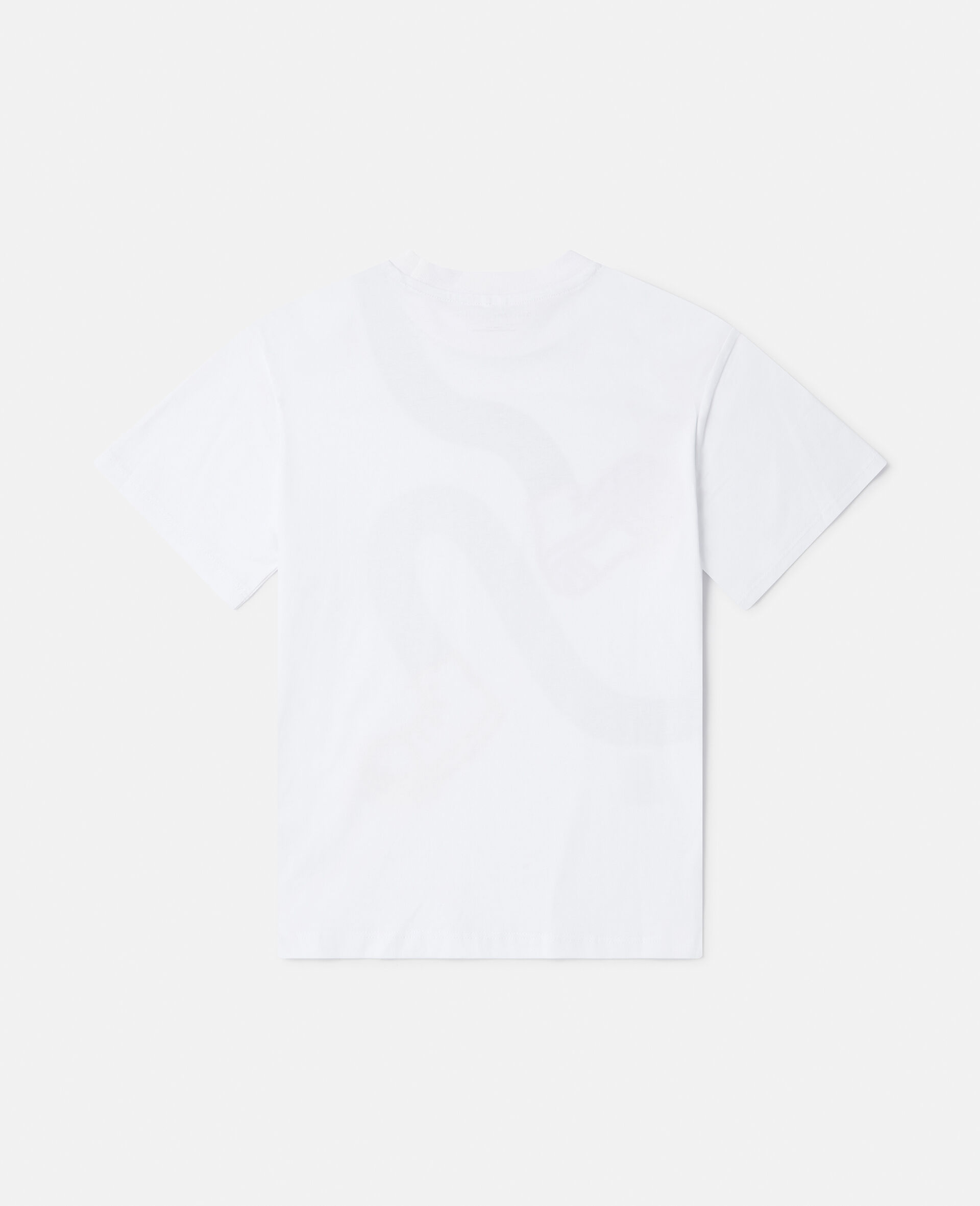 Dancing Leg Print Oversized T-Shirt-White-large image number 2