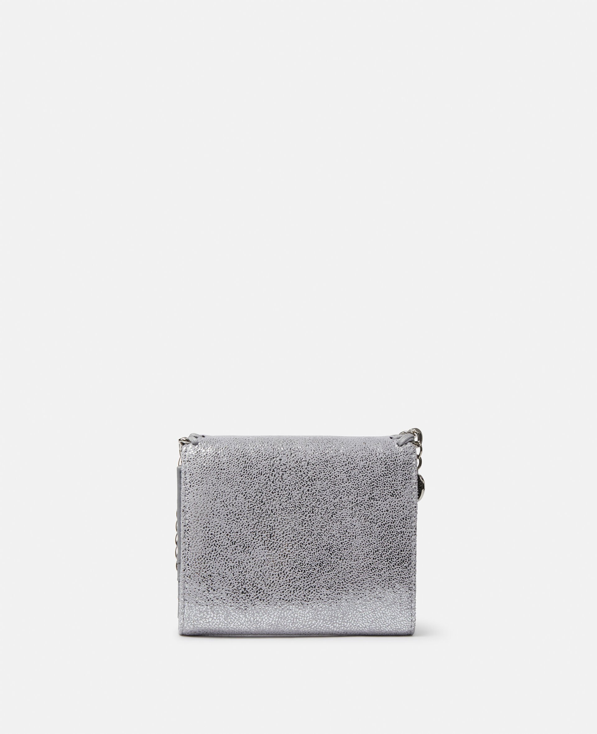 Falabella Small Flap Wallet-Silver-large image number 3