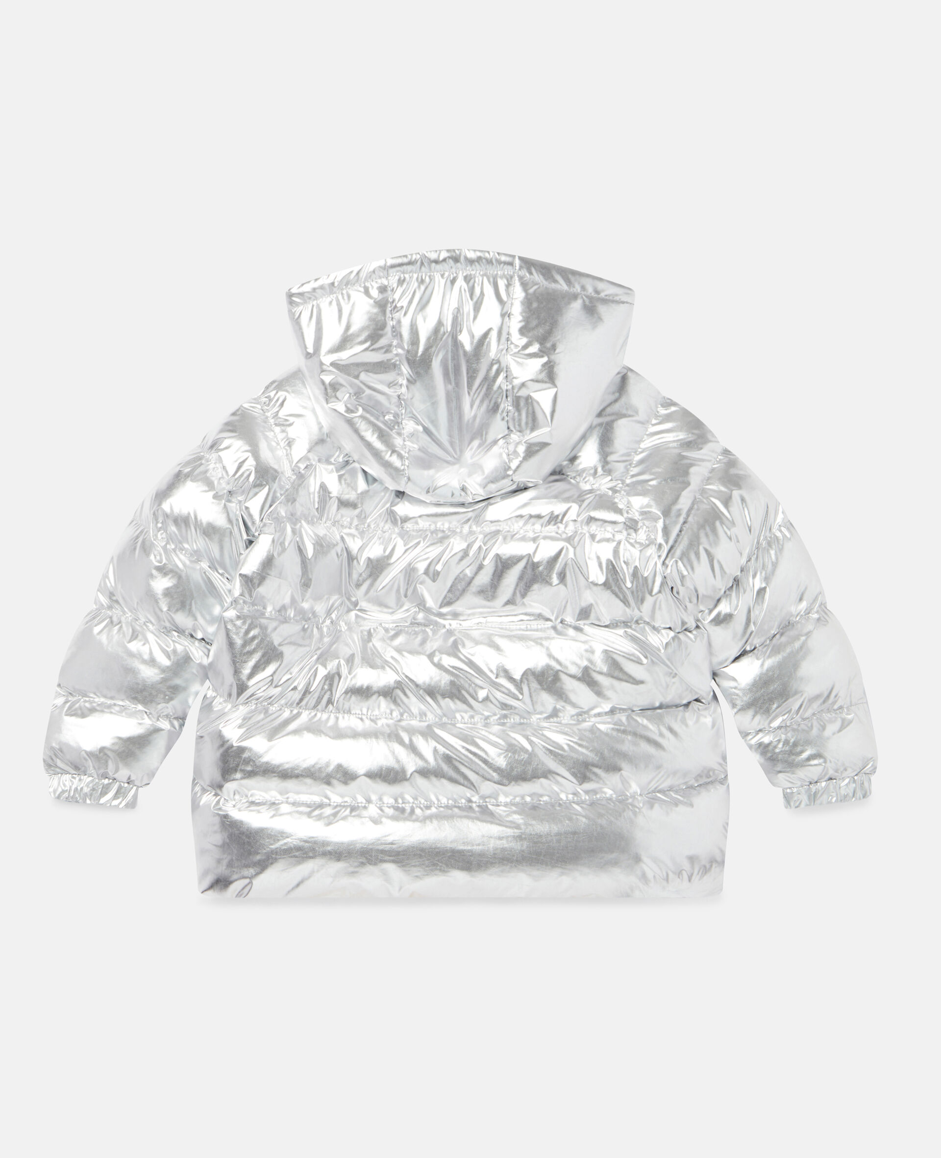 h&m silver puffer jacket