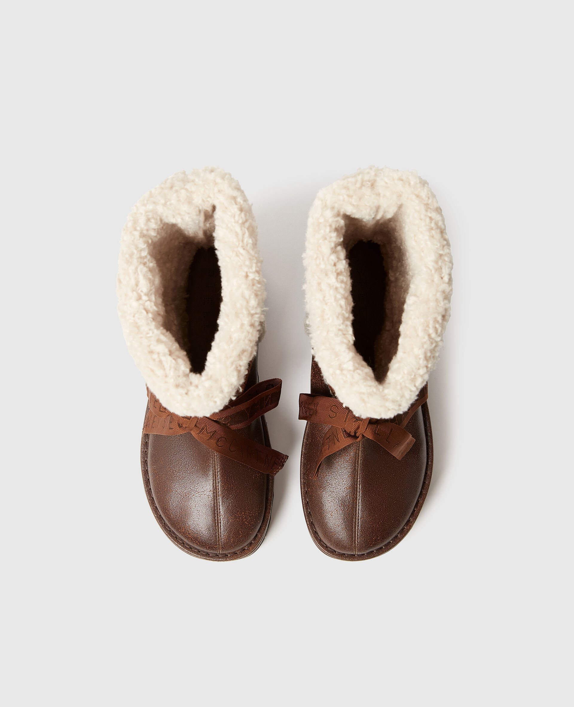 Vegan Plush-Lined Snow Boots-Brown-large image number 4