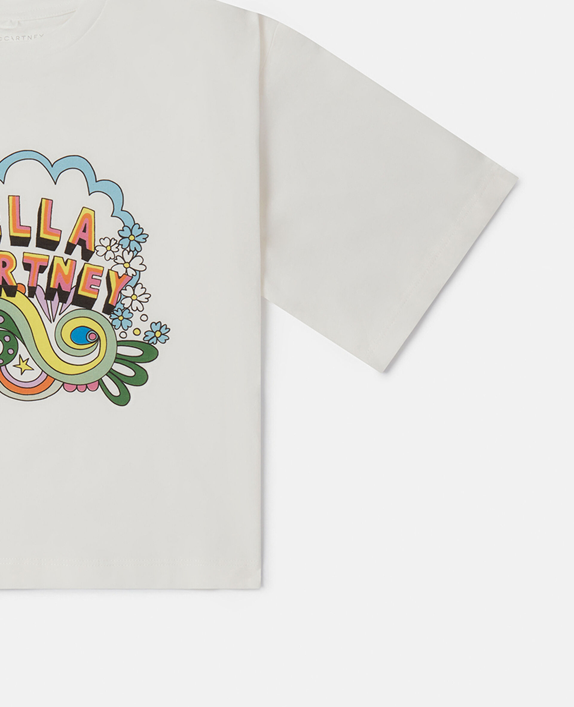 Stella Festival Print Boxy T-Shirt-White-large image number 1