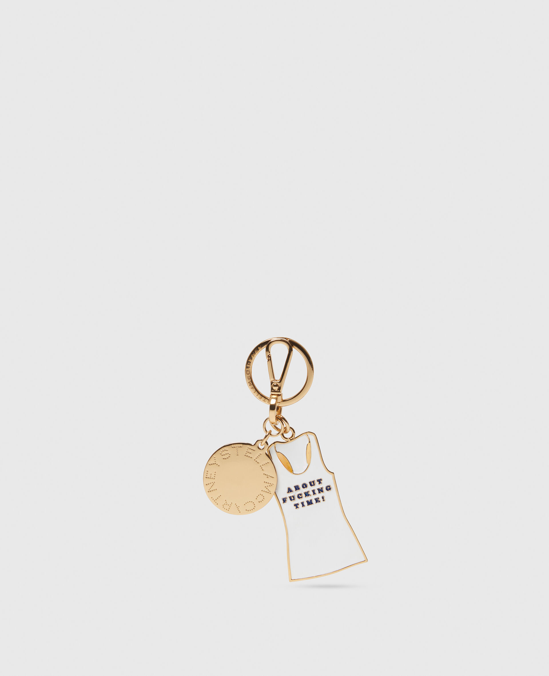 About Fucking Time! Tank Top Keyring-Gold-large image number 0