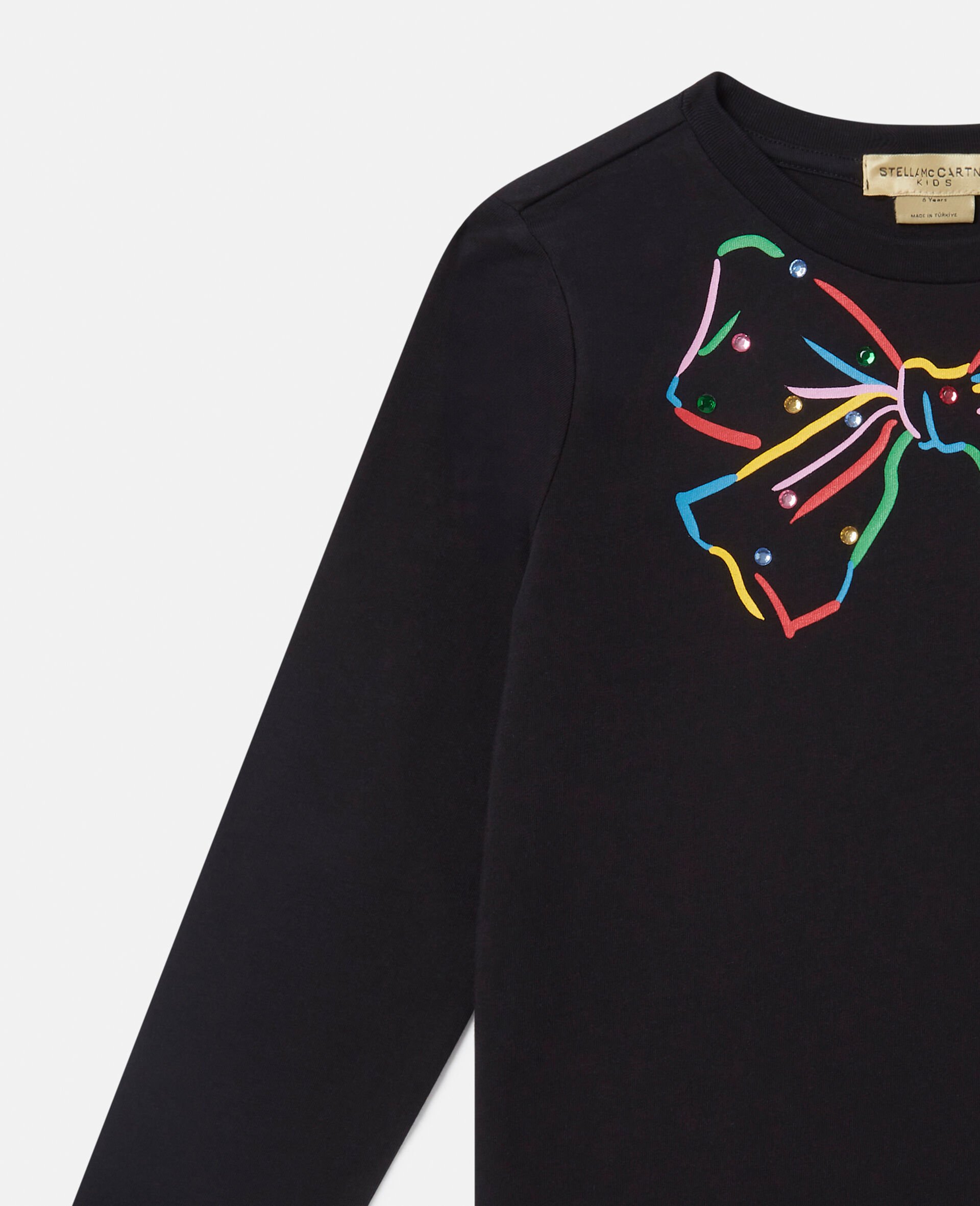 Ribbon Graphic Long-Sleeve T-Shirt-Black-large Ribbon Graphic Long-Sleeve T-Shirt-Black-large image number 1