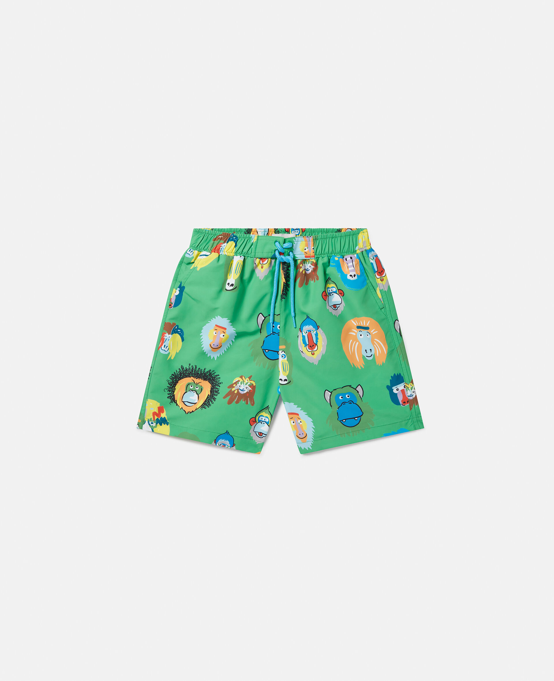Monkey Print Swim Shorts-Multicolour-large image number 0