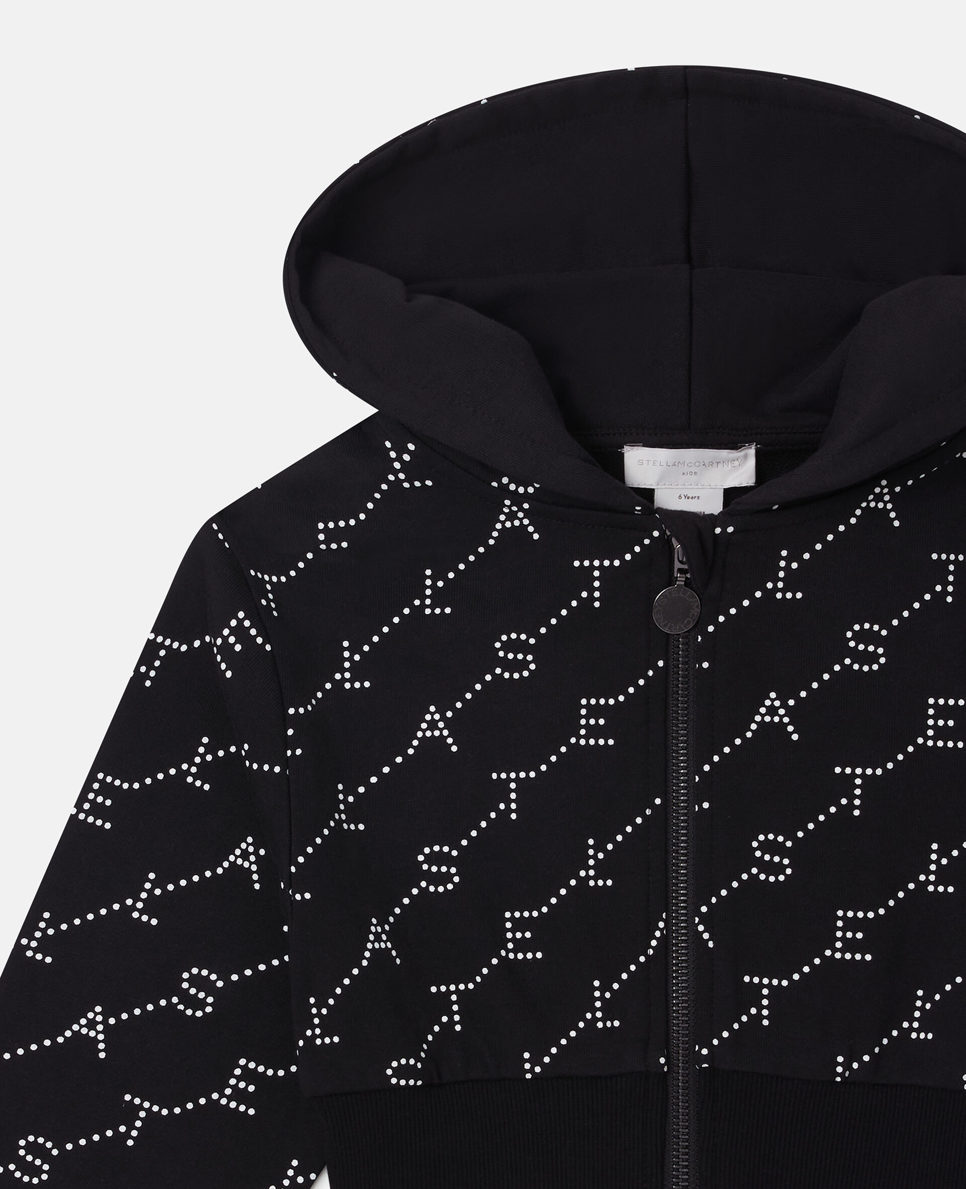 Logo Zip Hoodie  -Black-medium